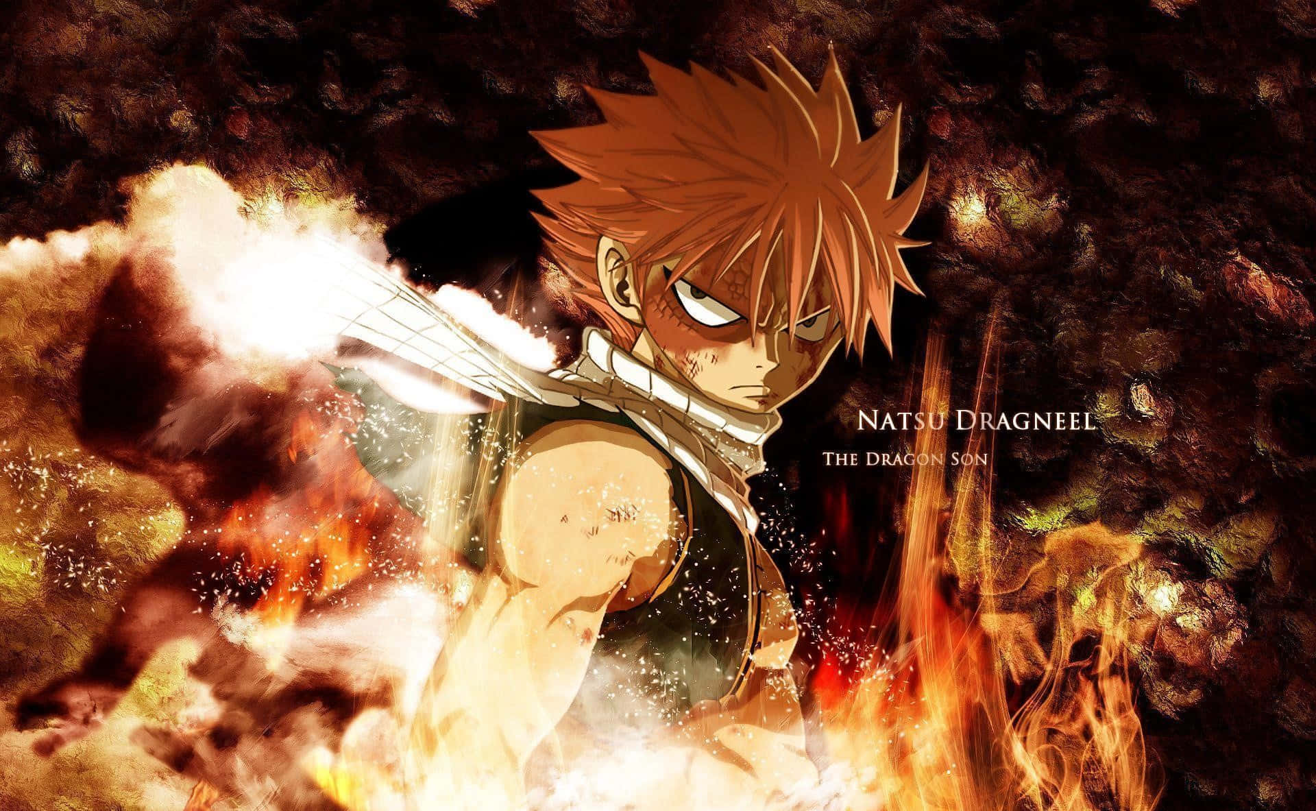 Natsu Dragneel, fiery-haired, anime warrior, Full HD Desktop Wallpaper