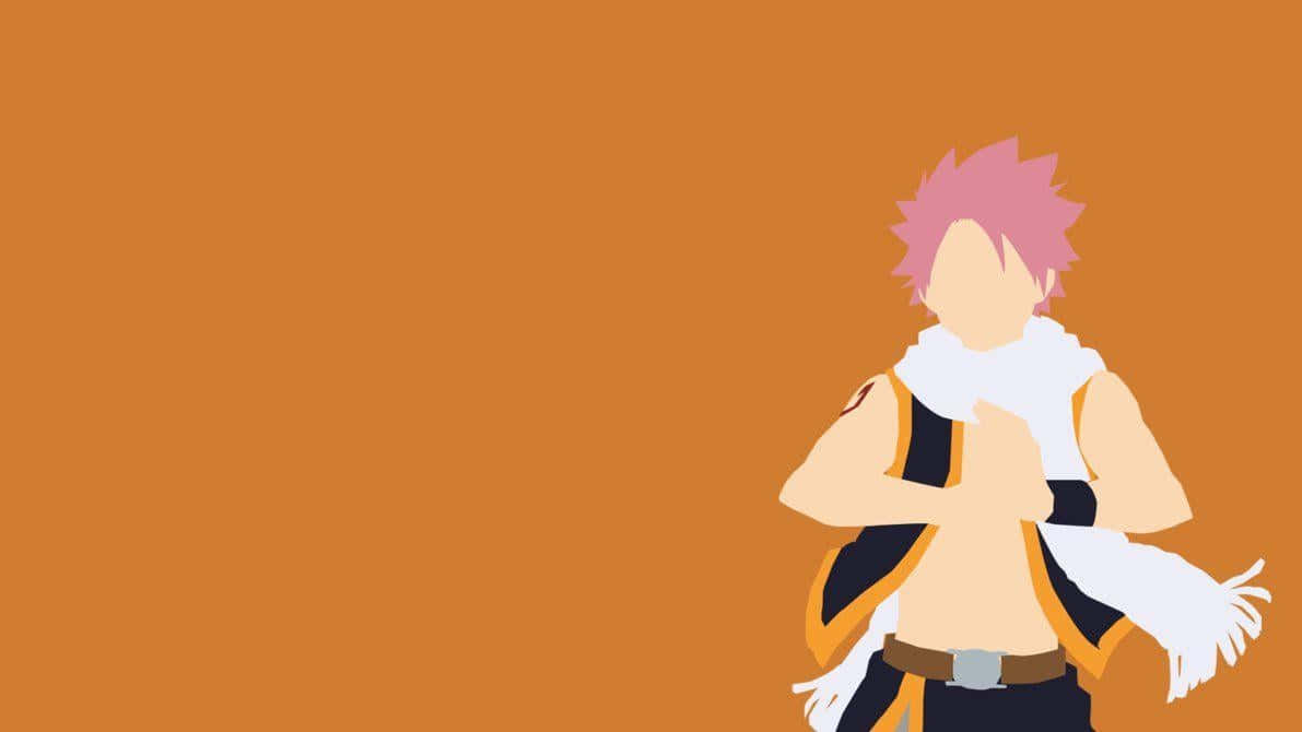 Natsu Dragneel, pink hair, white scarf, SD Desktop Wallpaper