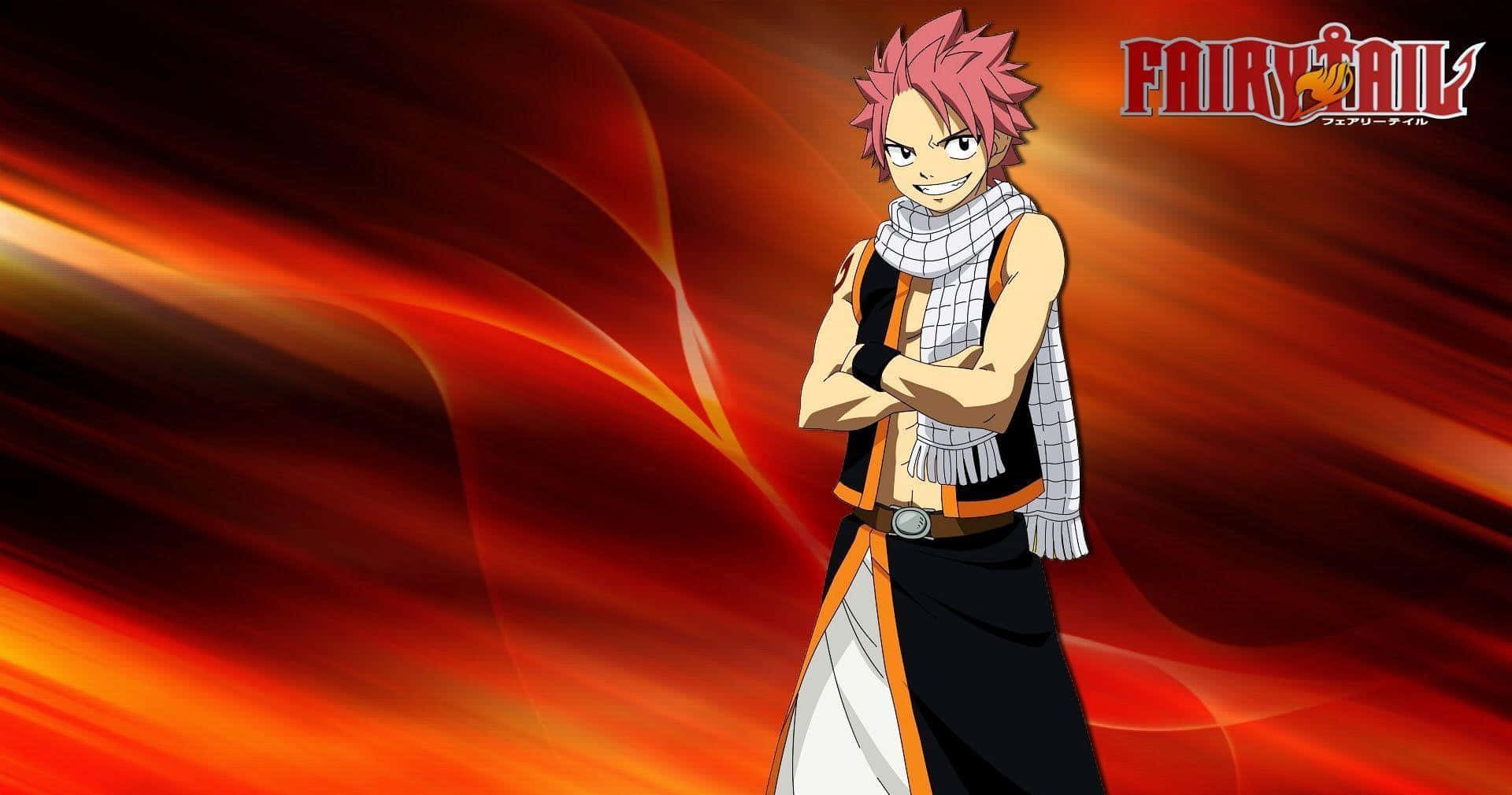 Natsu Dragneel, pink-haired anime mage, fire dragon slayer, Full HD Desktop Wallpaper