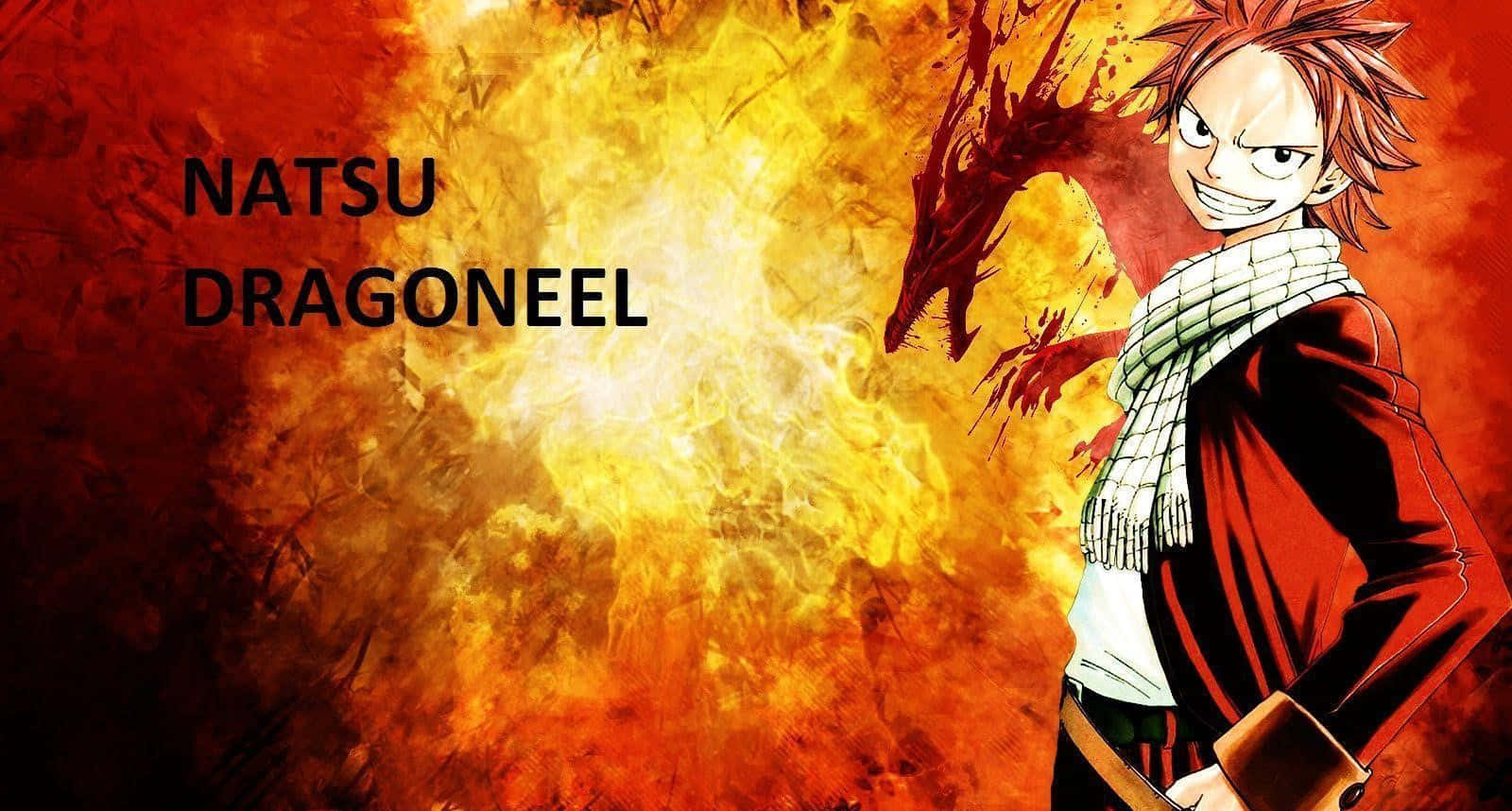 Natsu Dragneel, flame magic, fiery dragon, HD Desktop Wallpaper