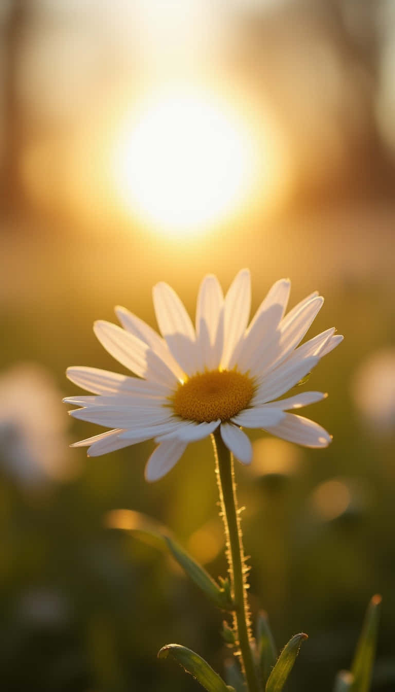 daisy, white petals, yellow center, HD Phone Wallpaper