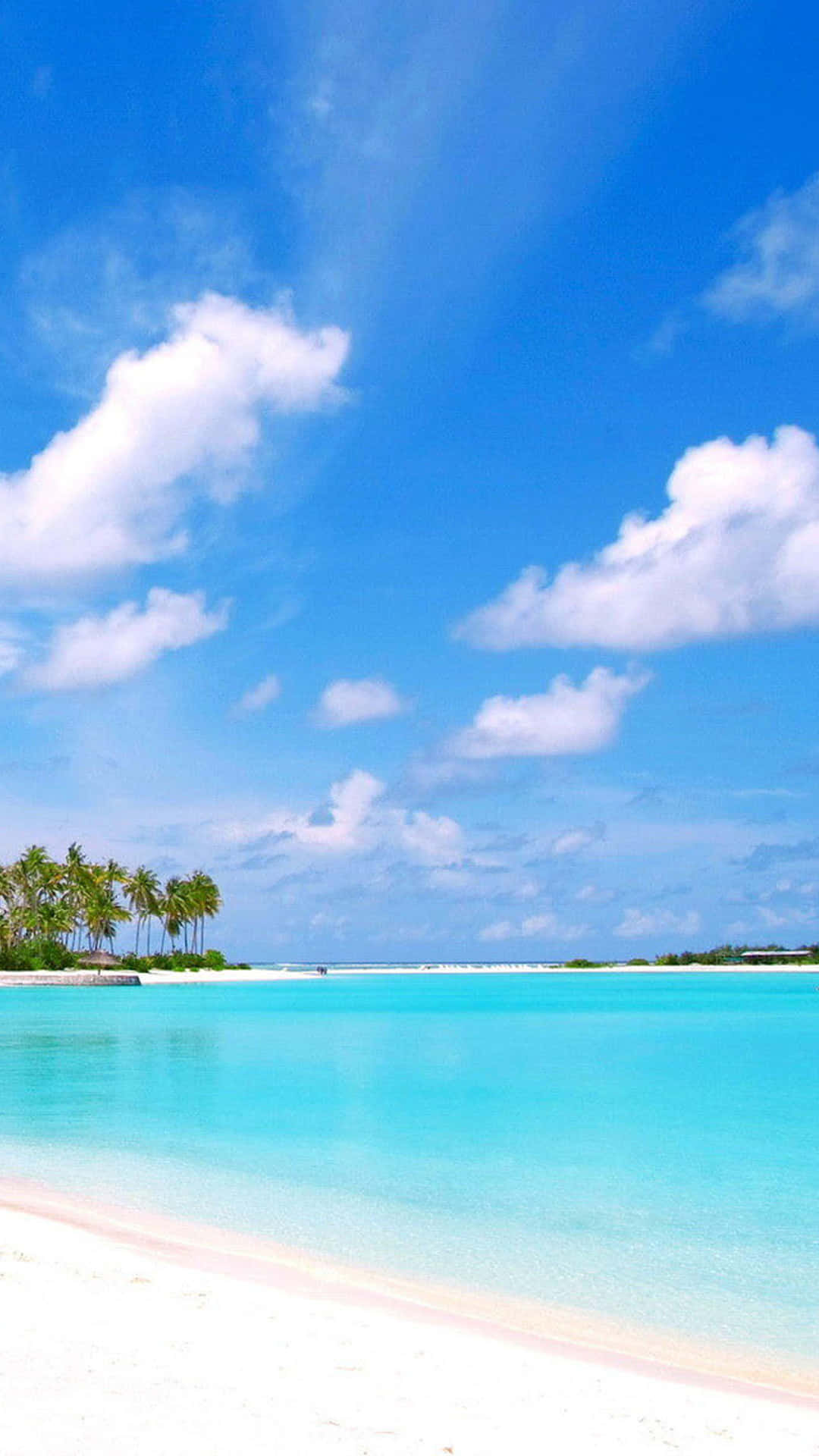 Nature Android HD, tropical beach, turquoise waters, Full HD Phone Wallpaper