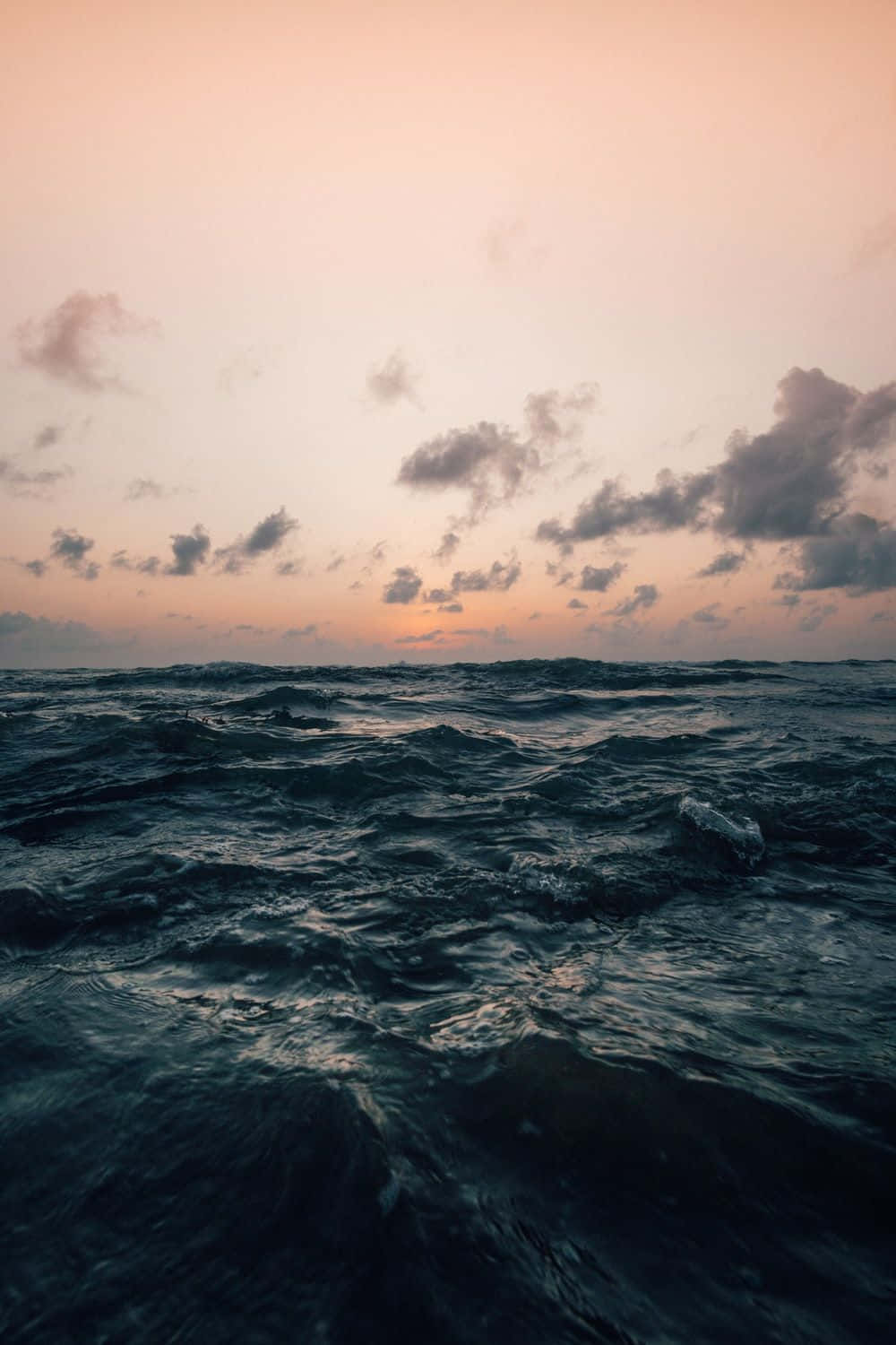 iPad, ocean, dark blue waves, HD Phone Wallpaper