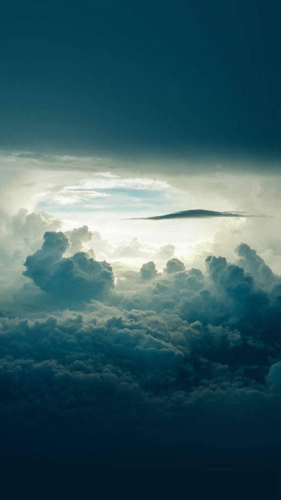 clouds, sunlight, stormy sky, SD Phone Wallpaper