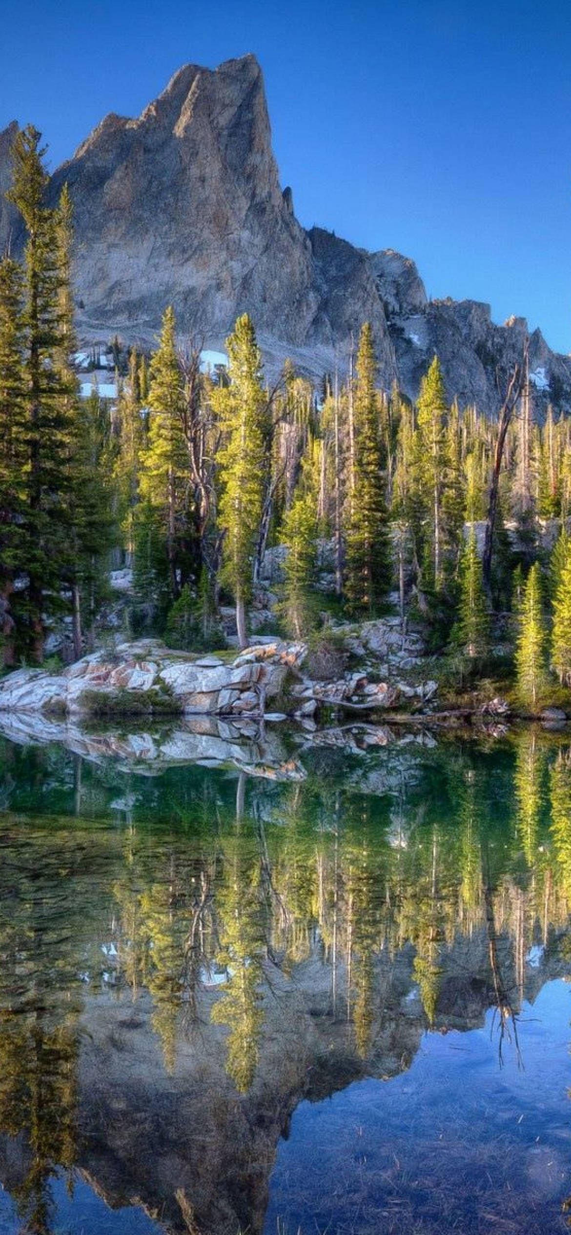 rocky mountain, idaho, mountain lake, Full HD Phone Wallpaper