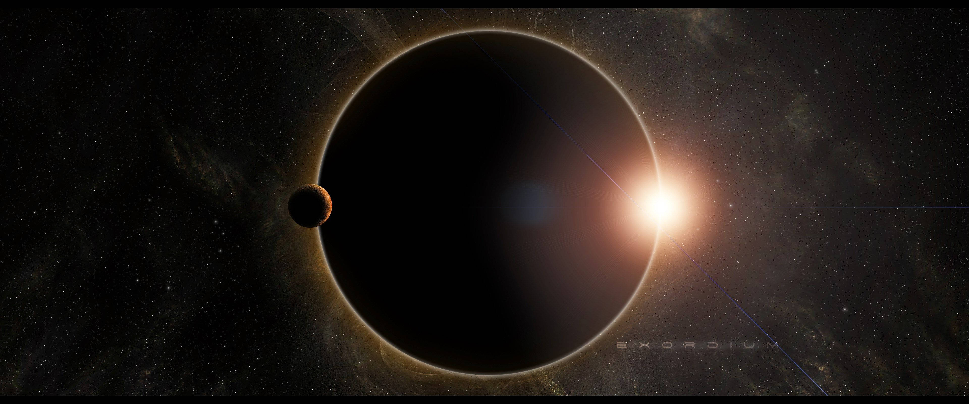 3840x1600, Nature Solar Eclipse, planet, 4K Desktop Wallpaper