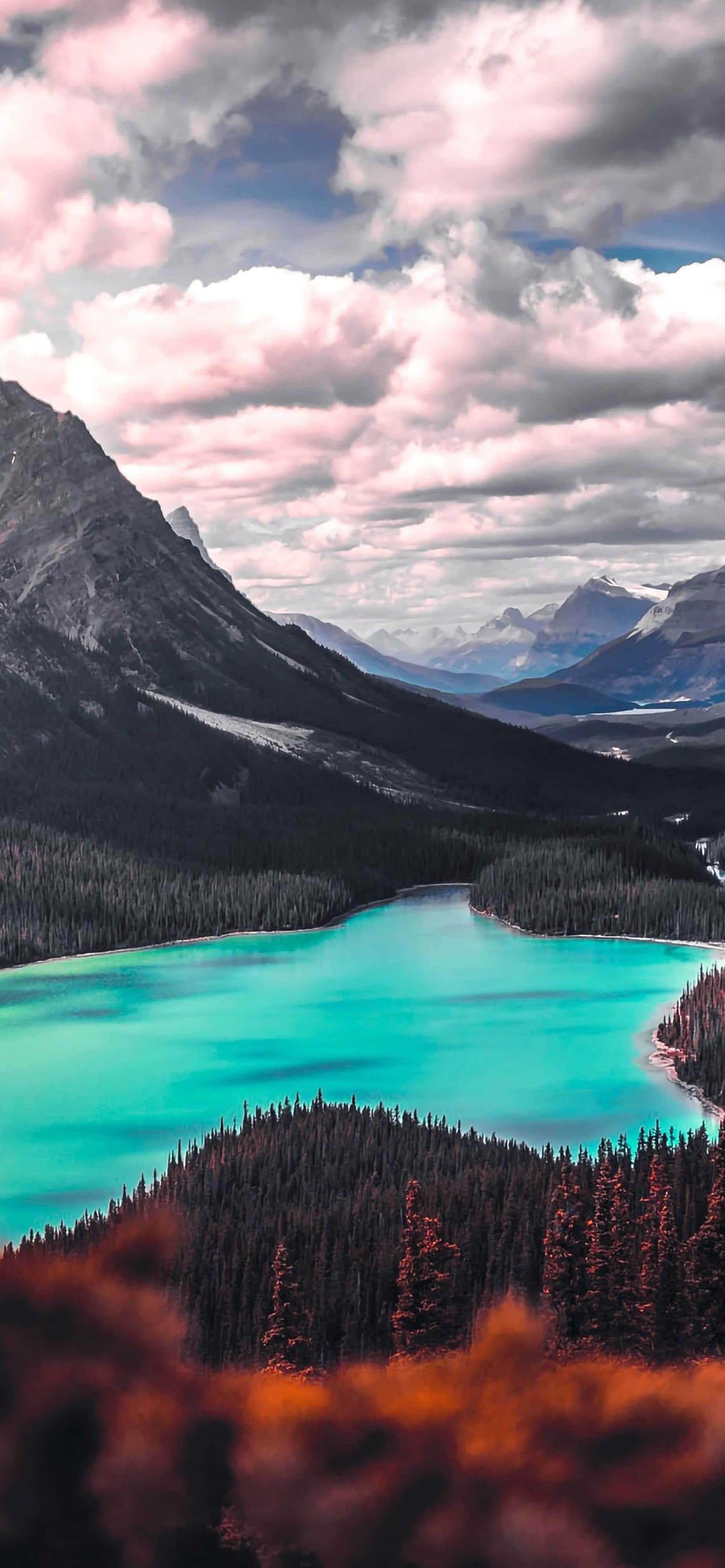4K, iPhone, turquoise lake, 4K Phone Wallpaper