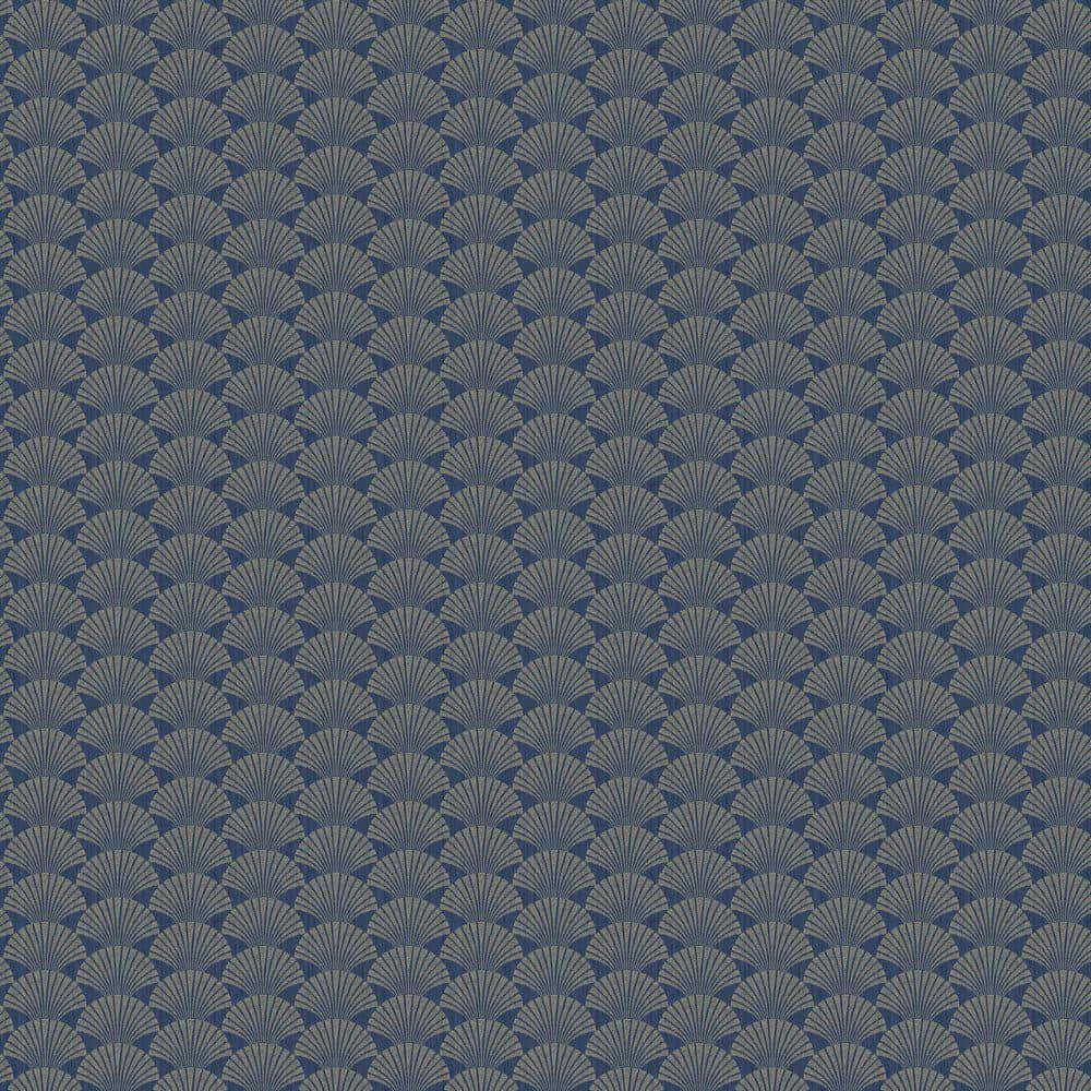 Navy Gold Art Deco Pattern, navy, gray, SD Desktop Wallpaper