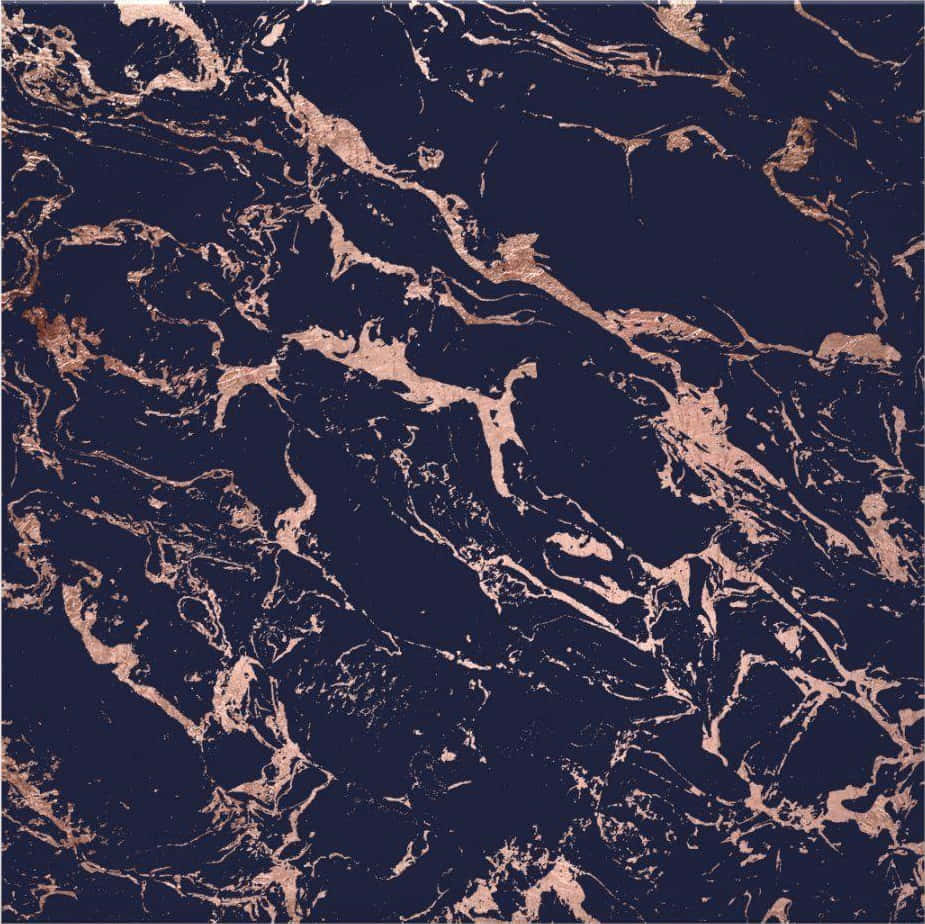 Navy Gold Marble Texture, deep navy, rose gold veins, SD Desktop Wallpaper