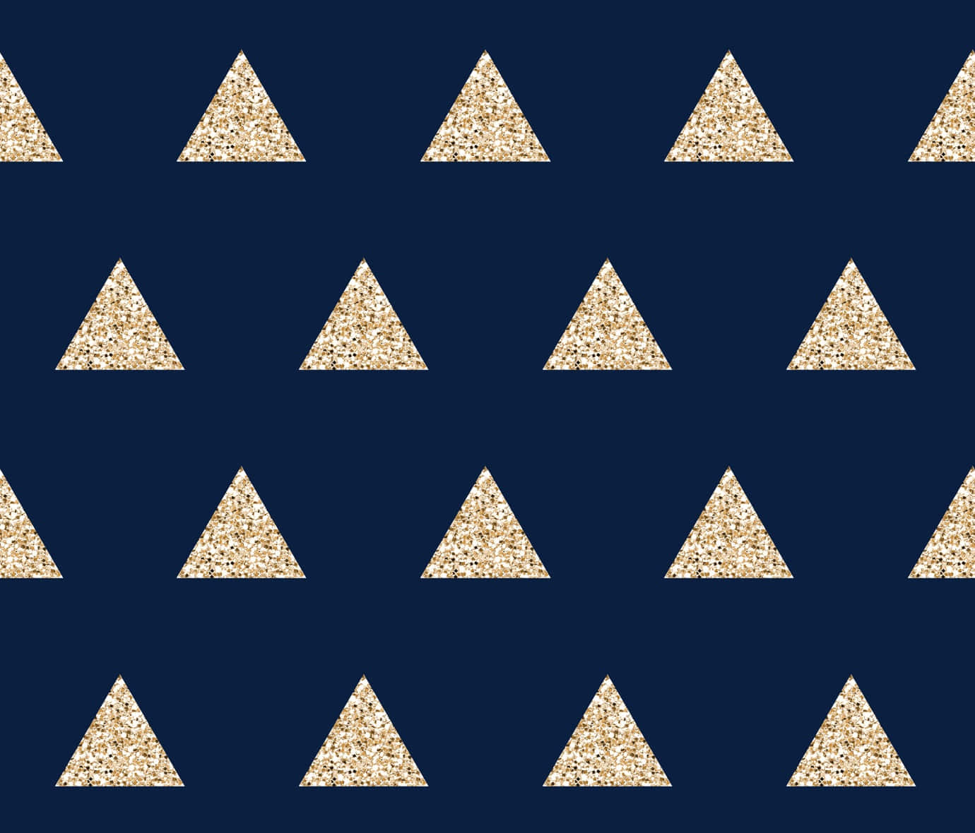 navy blue, gold glitter, triangle pattern, HD Desktop Wallpaper