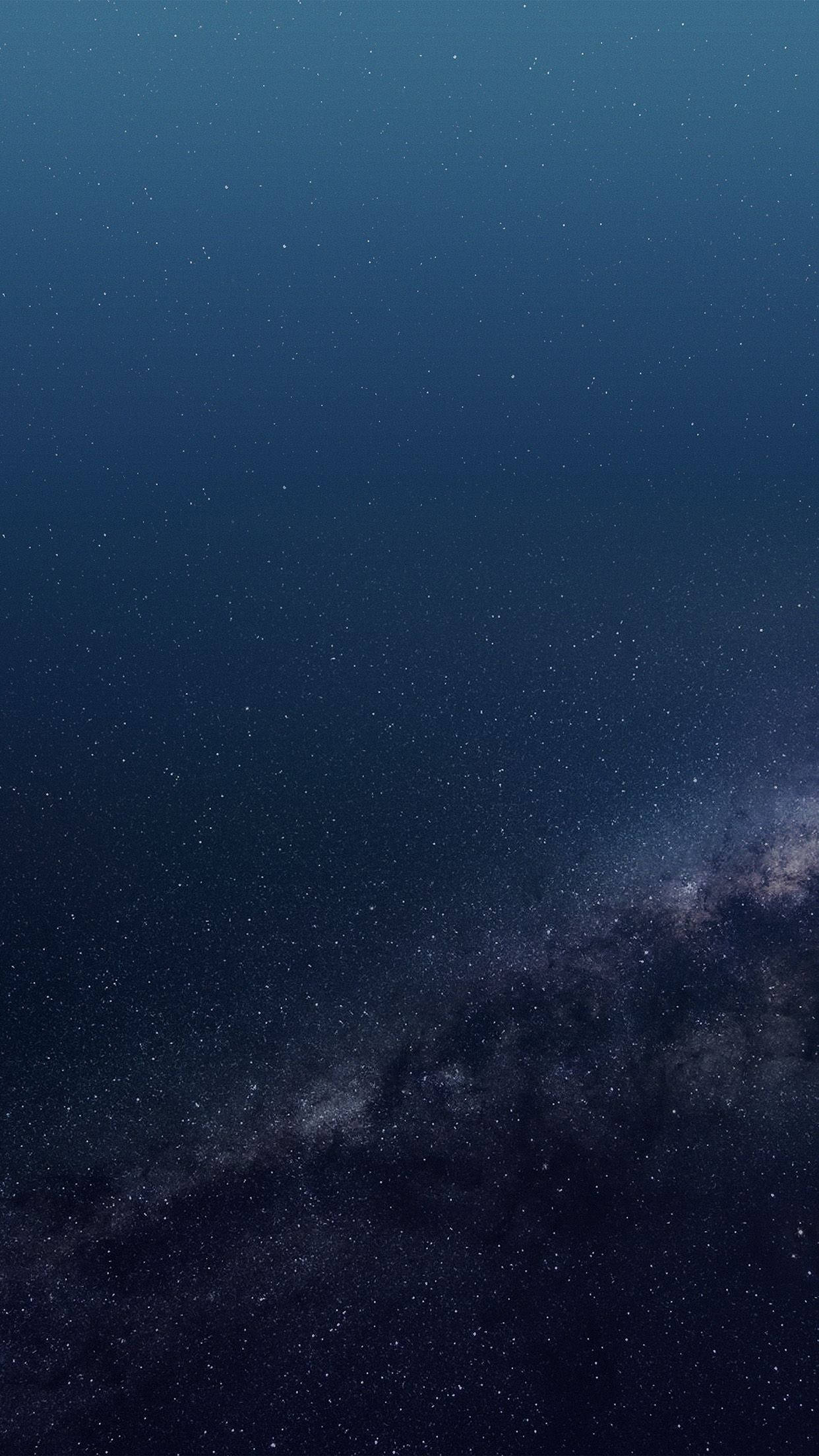 Navy Blue iPhone, Milky Way galaxy, deep indigo night sky, Full HD Phone Wallpaper