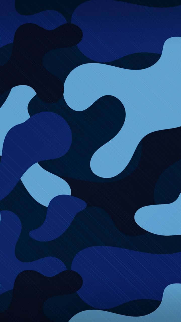 blue camouflage pattern, navy, light blue, HD Phone Wallpaper