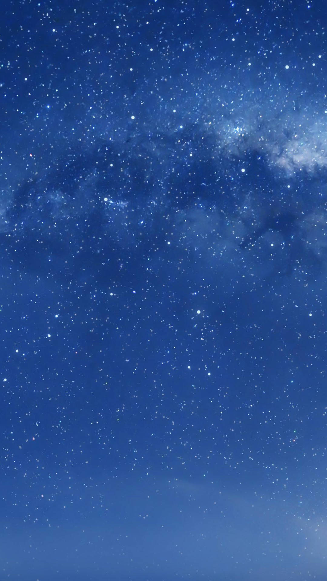 iOS 8, Navy Blue, Starry Sky, Full HD Phone Wallpaper