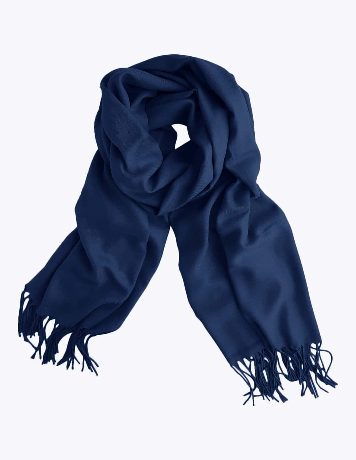 navy blue scarf, fringed ends, soft folds, HD Phone Wallpaper