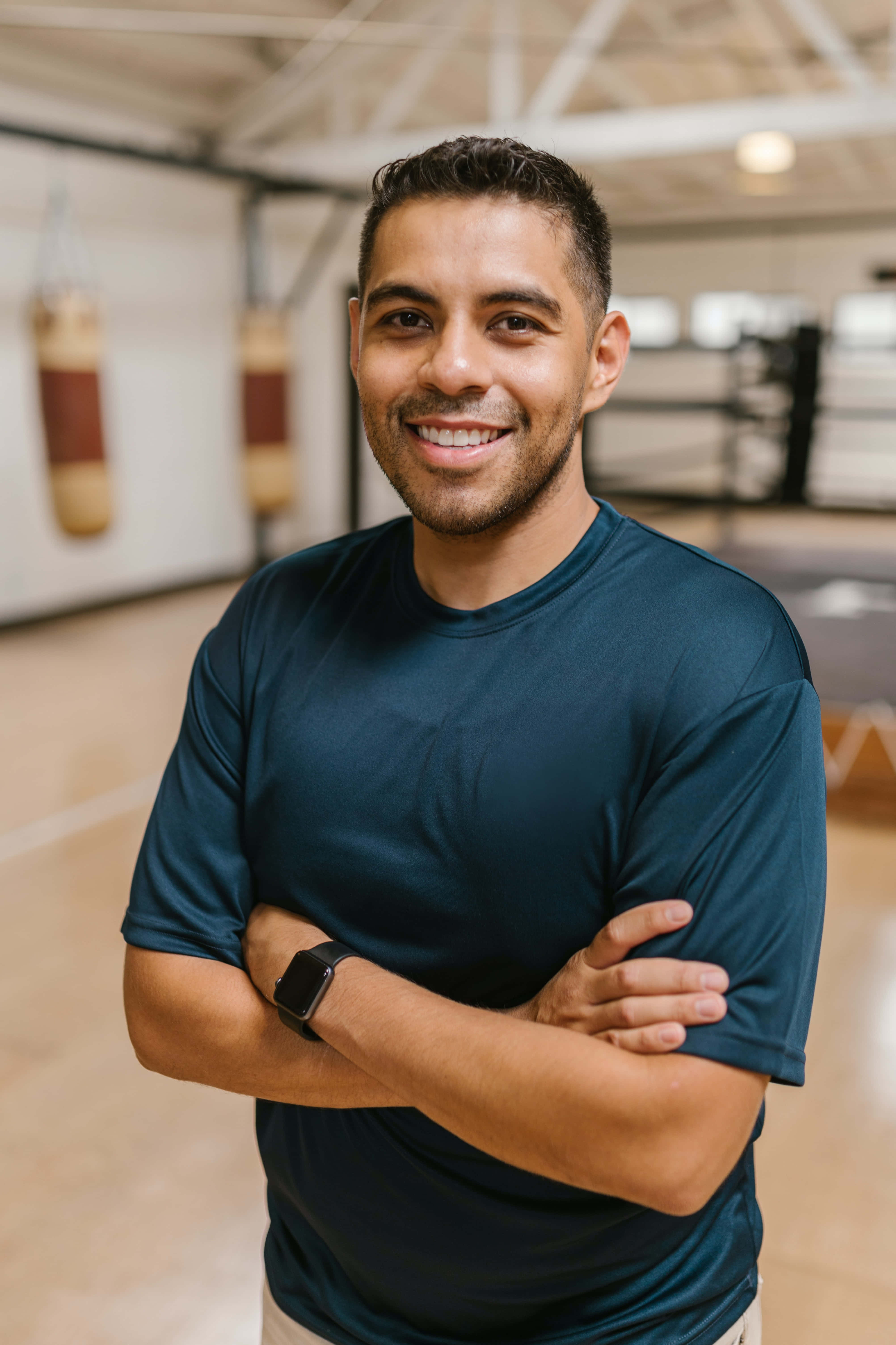 navy blue shirt, dark blue t-shirt, gym, 5K Phone Wallpaper