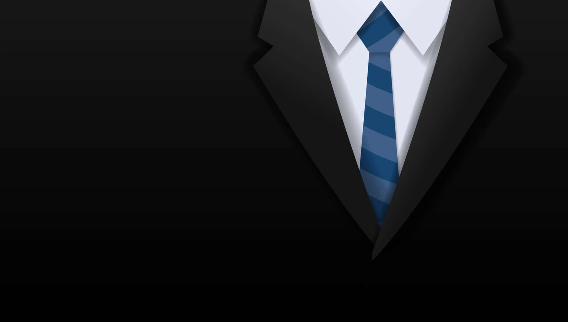 Navy Blue Tie, black suit, white shirt, Full HD Desktop Wallpaper