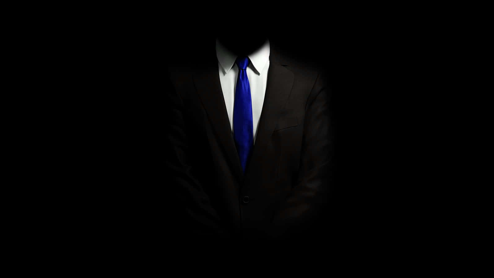 navy blue tie, dark suit, blackness, HD Desktop Wallpaper