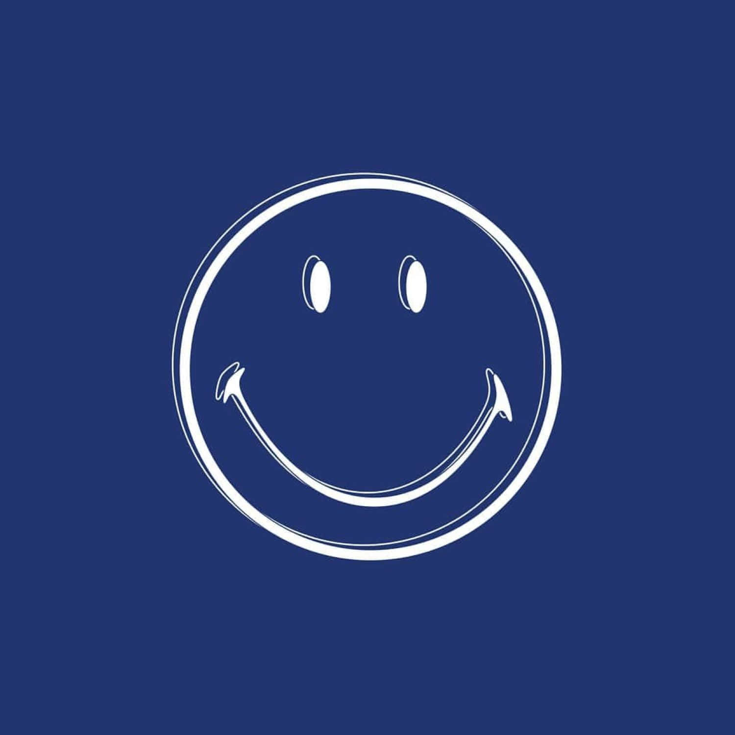 navy blue, smiley face, white, HD Desktop Wallpaper