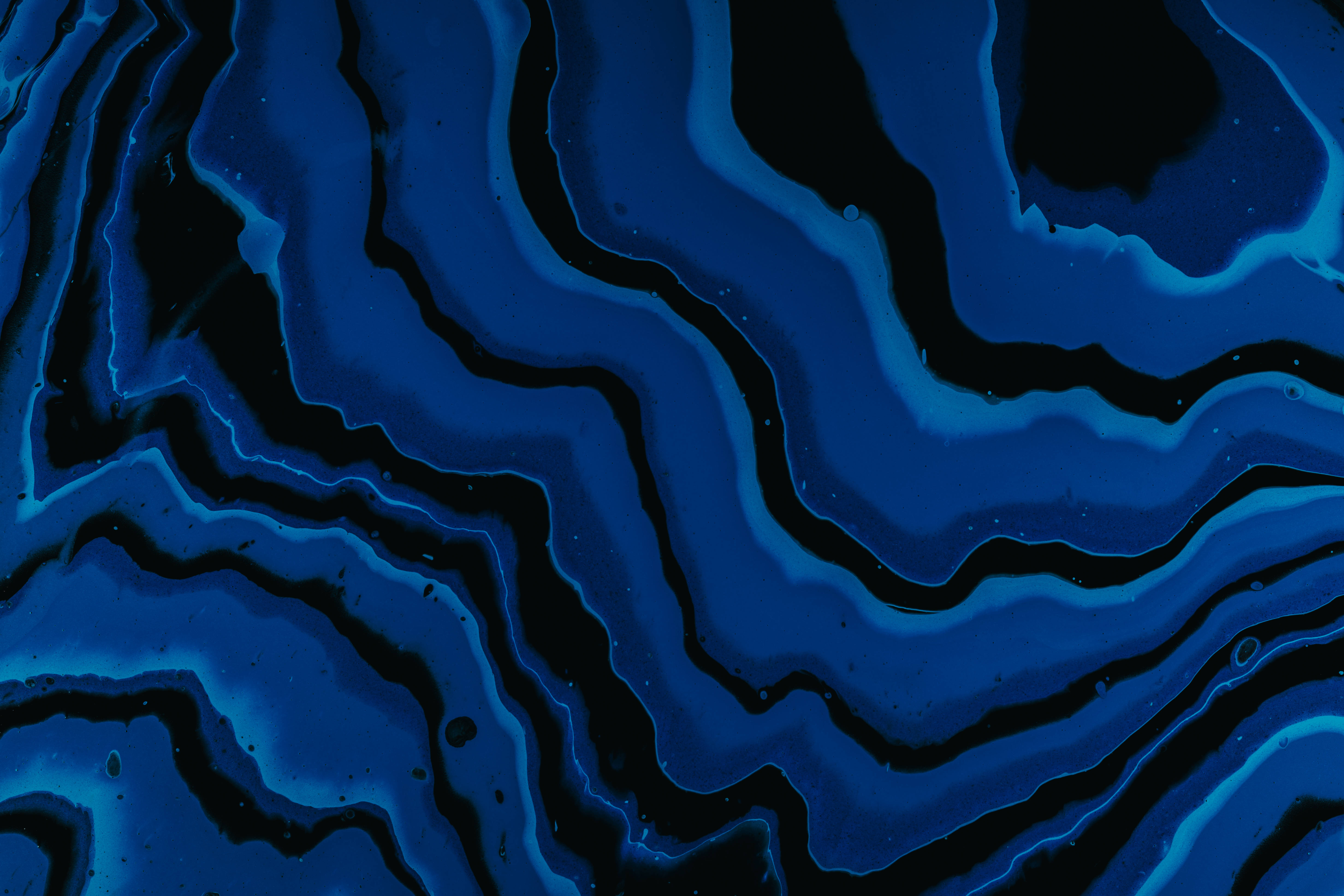 abstract navy blue paint, deep blue, black, 5K Desktop Wallpaper