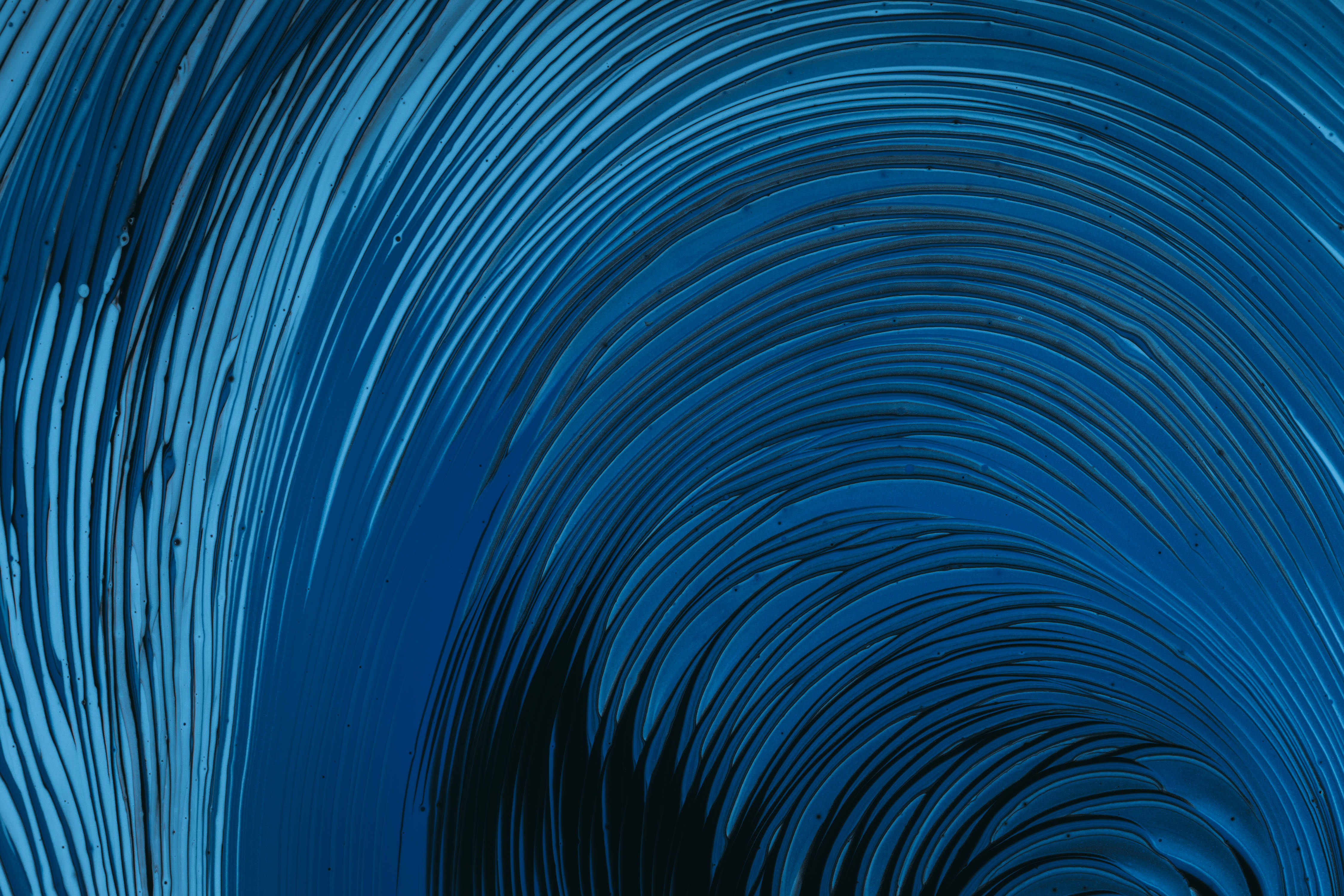 Navy Blue, Spiral, Abstract pattern, 4K Desktop Wallpaper