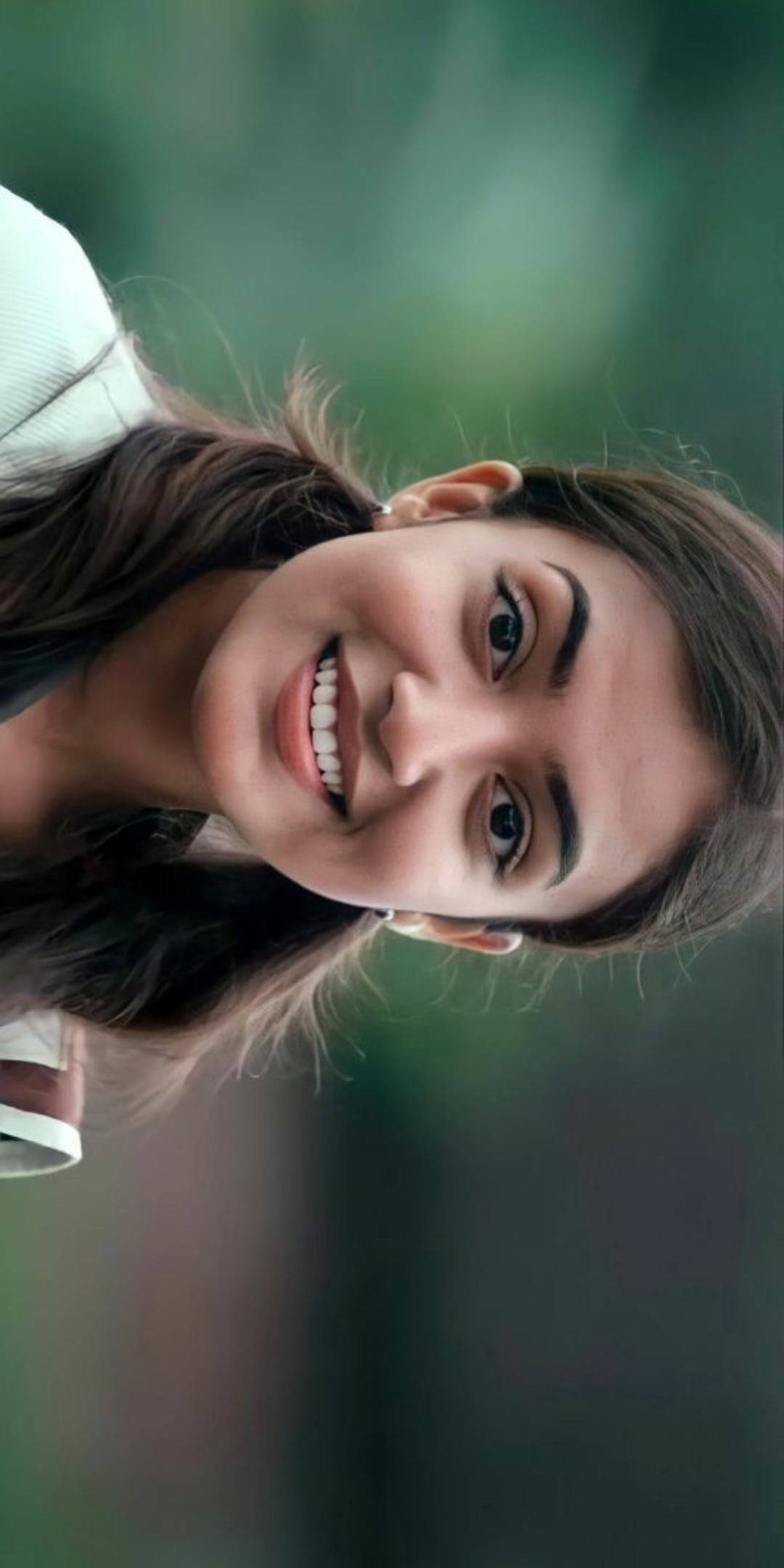 Nazriya HD, pony tails, dark hair, Full HD Phone Wallpaper