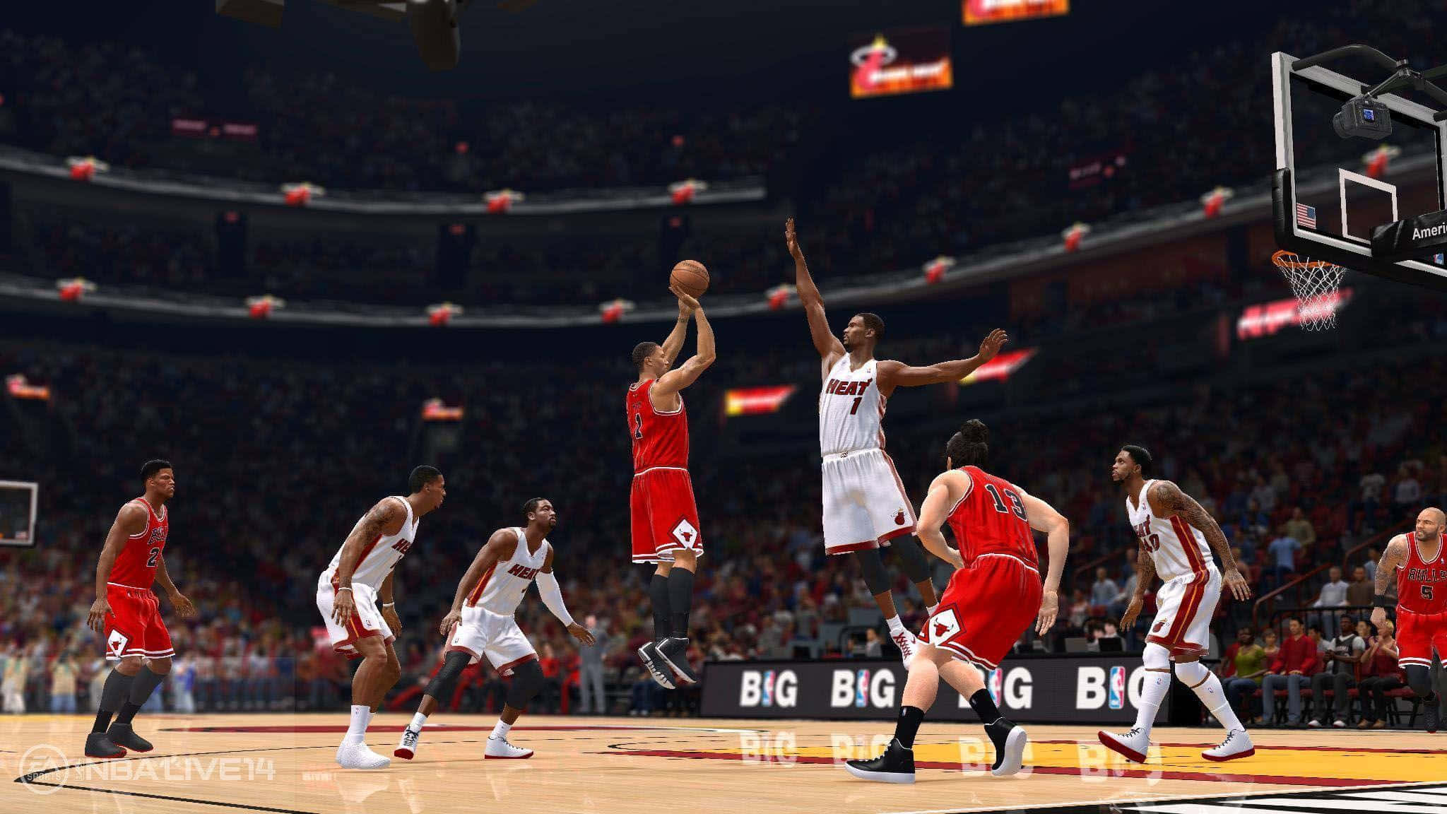 NBA 2K, basketball player, red, Full HD Desktop Wallpaper