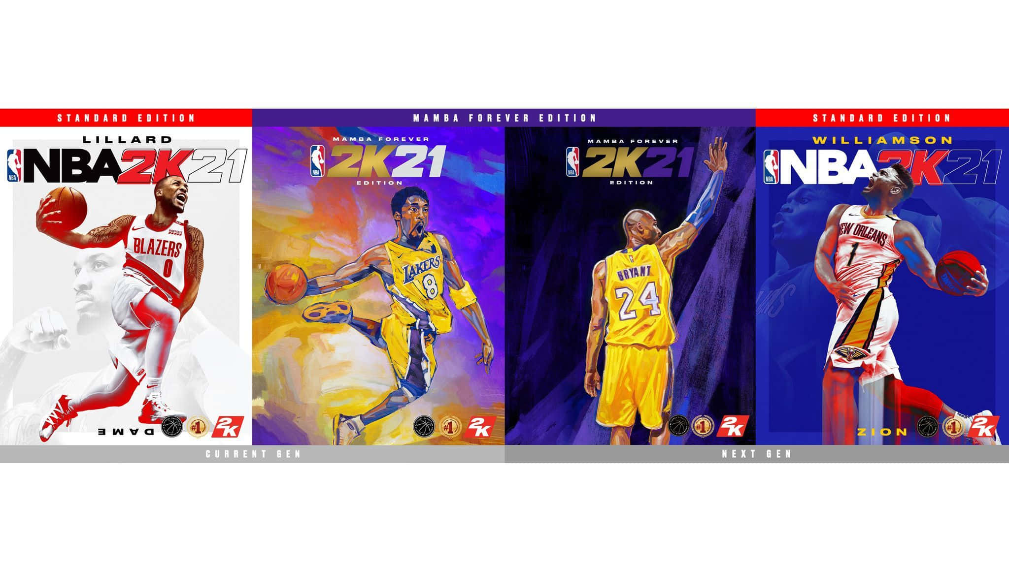 NBA 2K21, basketball players, dynamic poses, Full HD Desktop Wallpaper