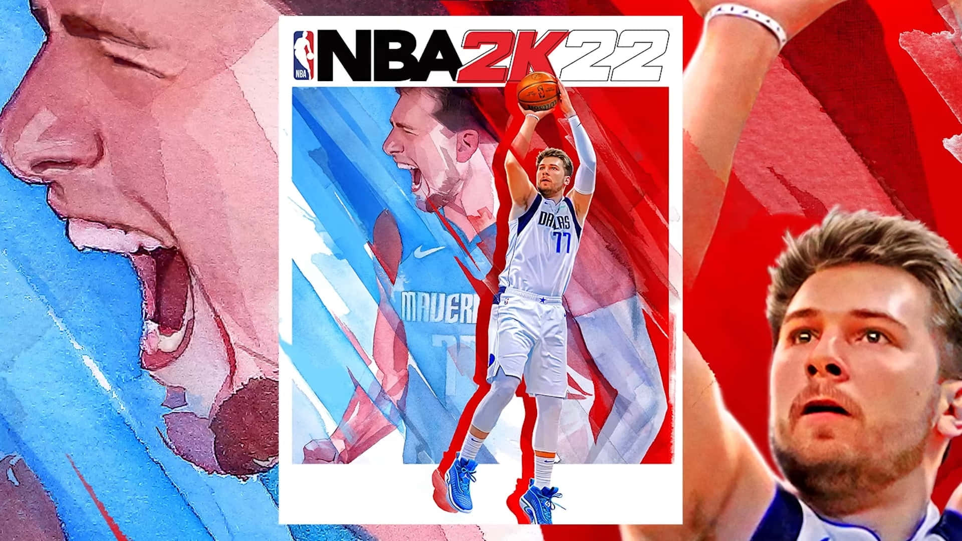 NBA 2K22, basketball player, mid-shot, Full HD Desktop Wallpaper