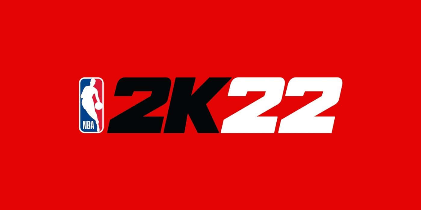 NBA 2K22, black and white, vibrant red background, HD Desktop Wallpaper