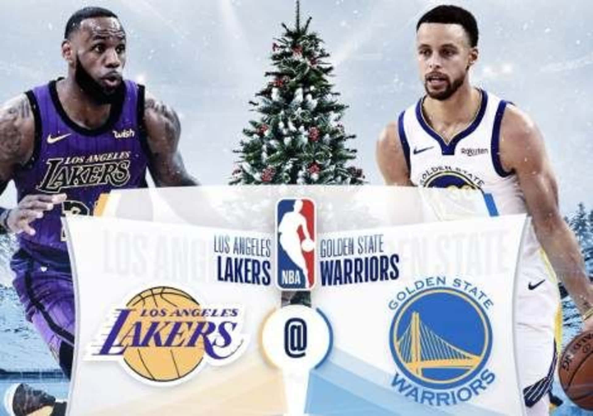 NBA Christmas, Christmas tree, team jerseys, Full HD Desktop Wallpaper