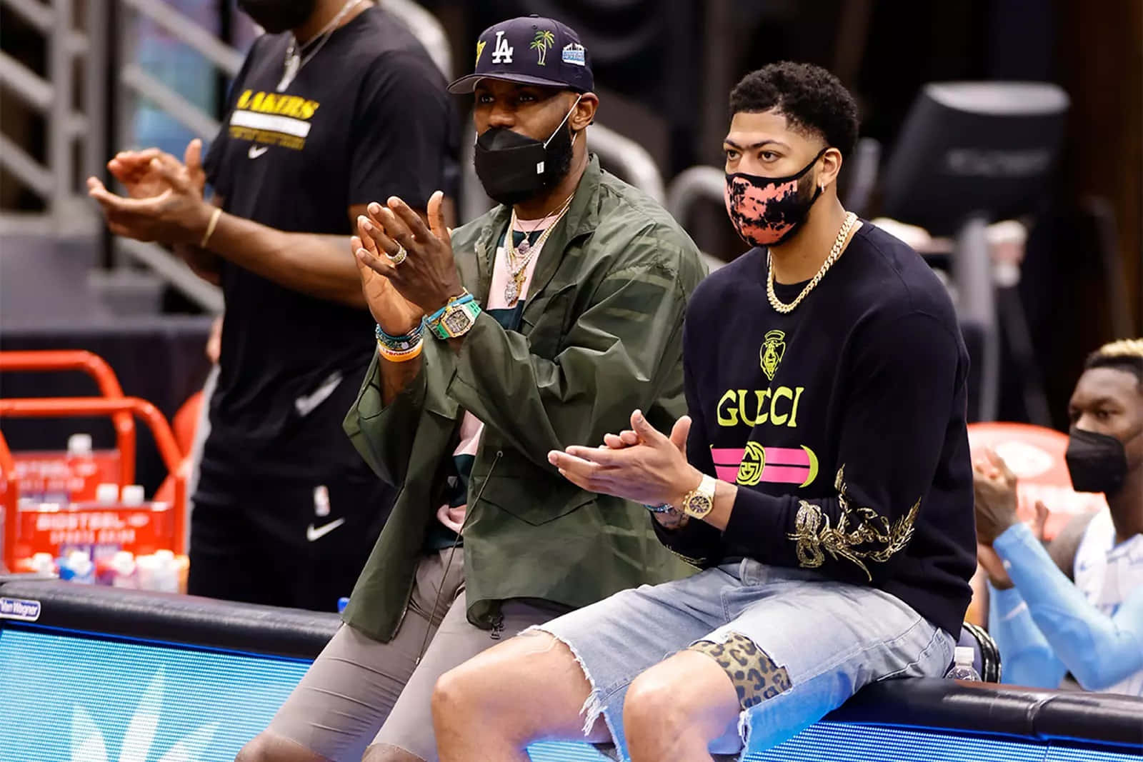 NBA, basketball players, masks, HD Desktop Wallpaper