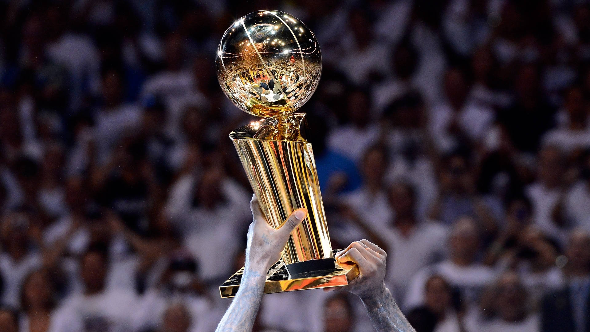 NBA Finals, golden trophy, basketball trophy, Full HD Desktop Wallpaper
