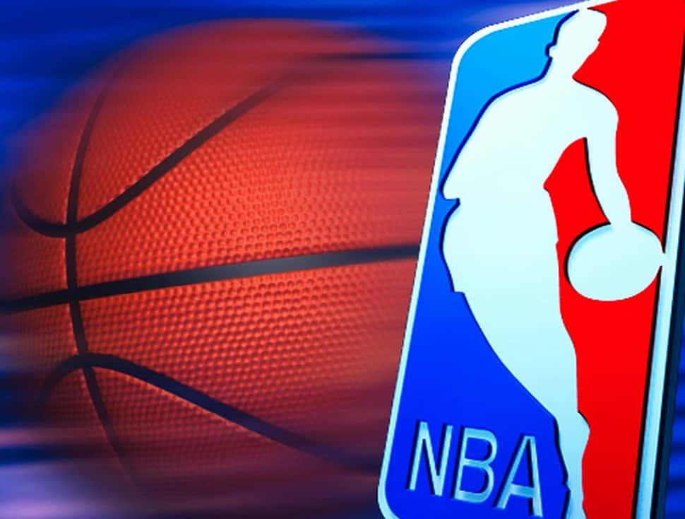 NBA Logo, white silhouette, basketball player, SD Desktop Wallpaper