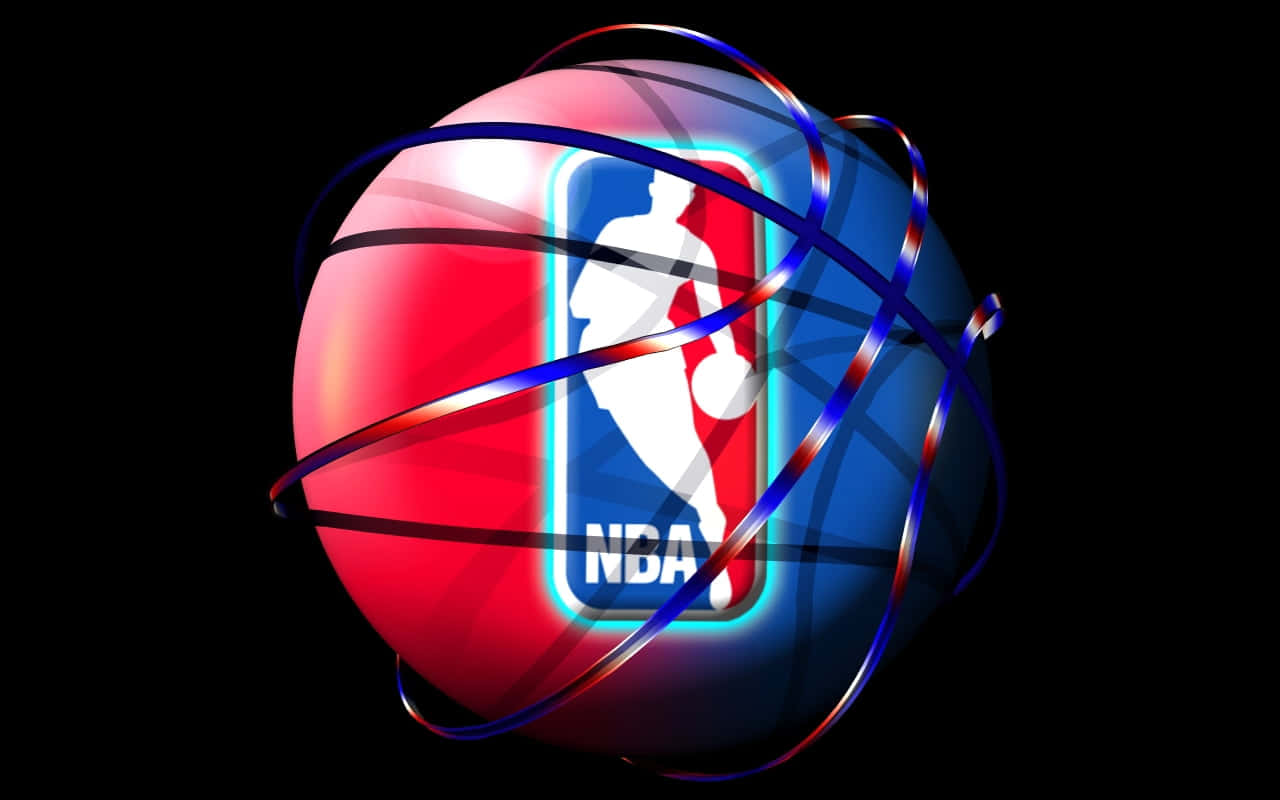 NBA Logo, blue, red, HD Desktop Wallpaper