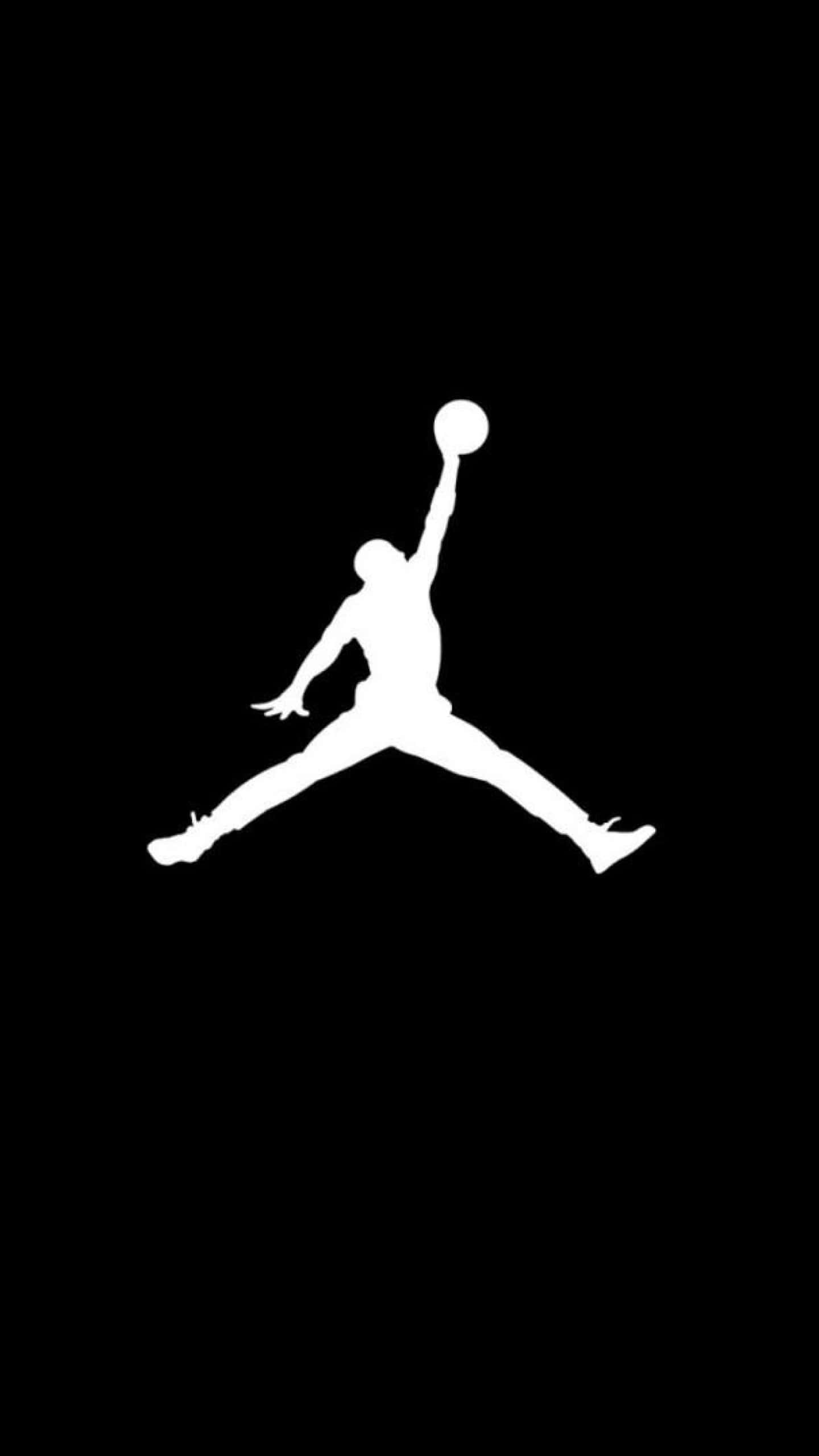 NBA Logo, white silhouette, basketball player, 2K Phone Wallpaper