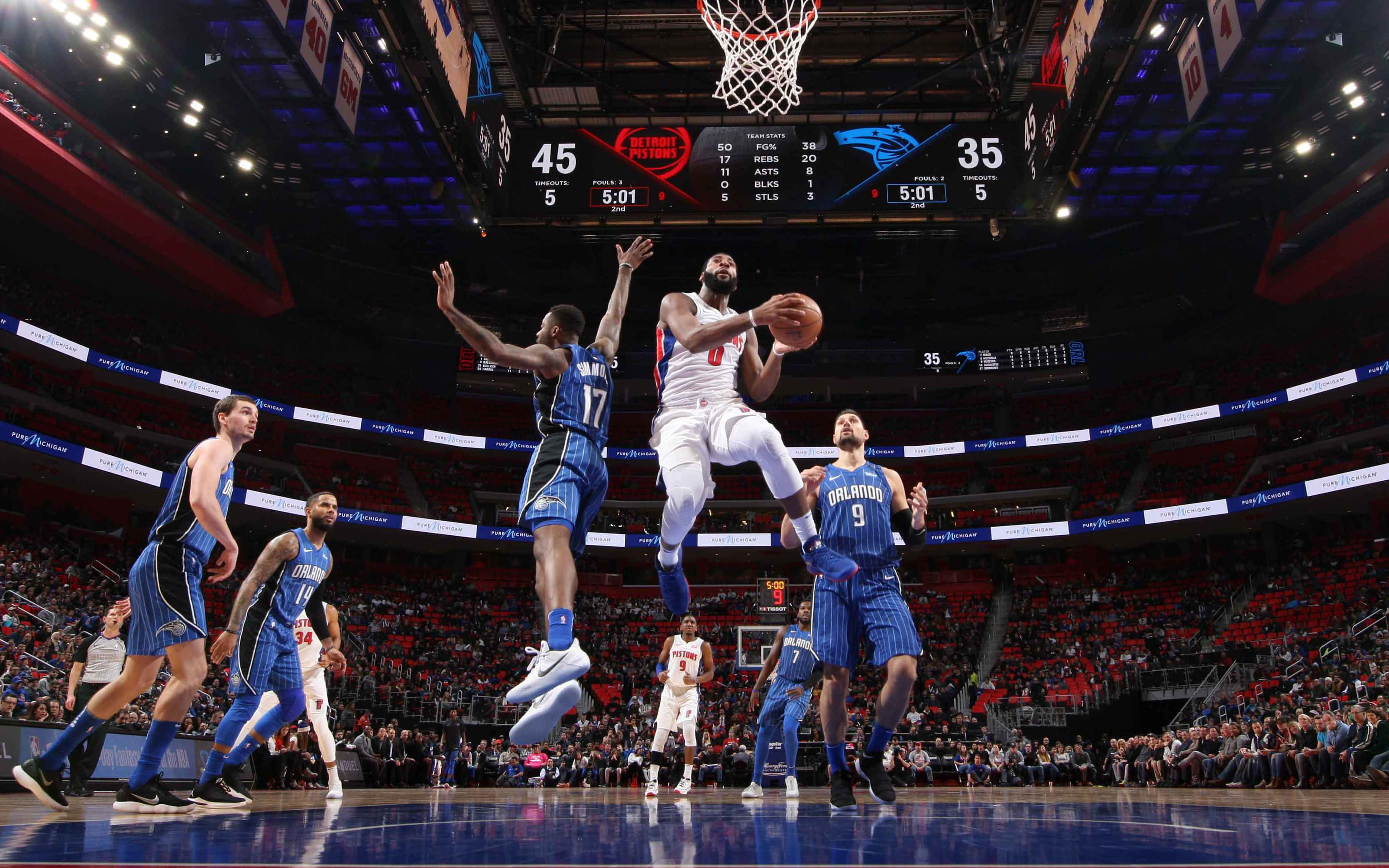 NBA Players, white, blue, 4K Desktop Wallpaper