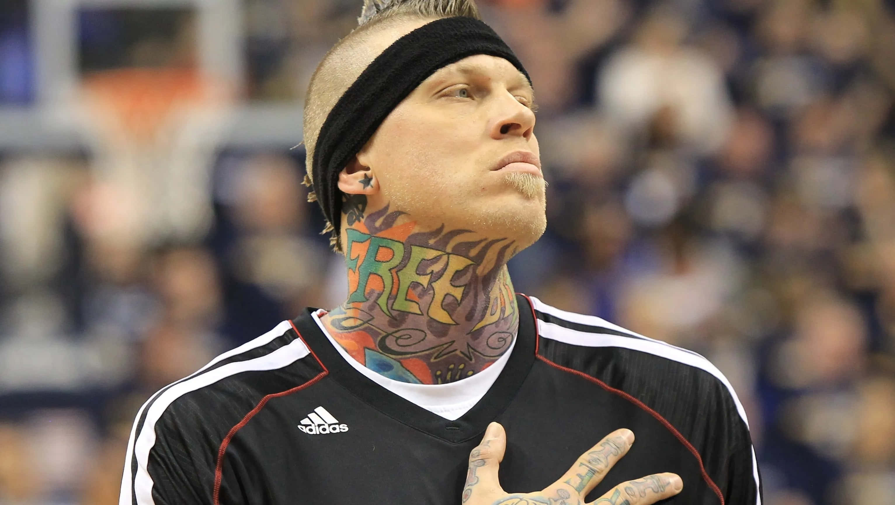 basketball player, neck tattoo, mohawk, 2K Desktop Wallpaper
