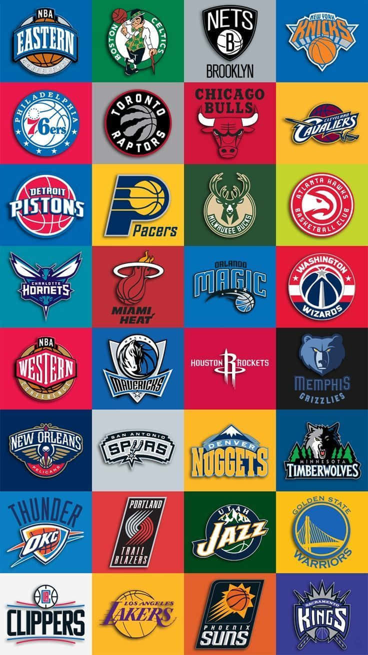 NBA, NBA team logos, professional basketball franchises, HD Phone Wallpaper