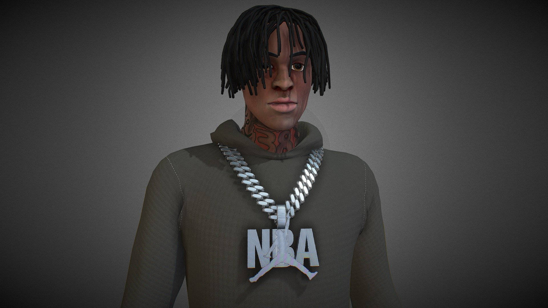 NBA Youngboy, Cartoon, iPhone Lock Screen, Full HD Desktop Wallpaper