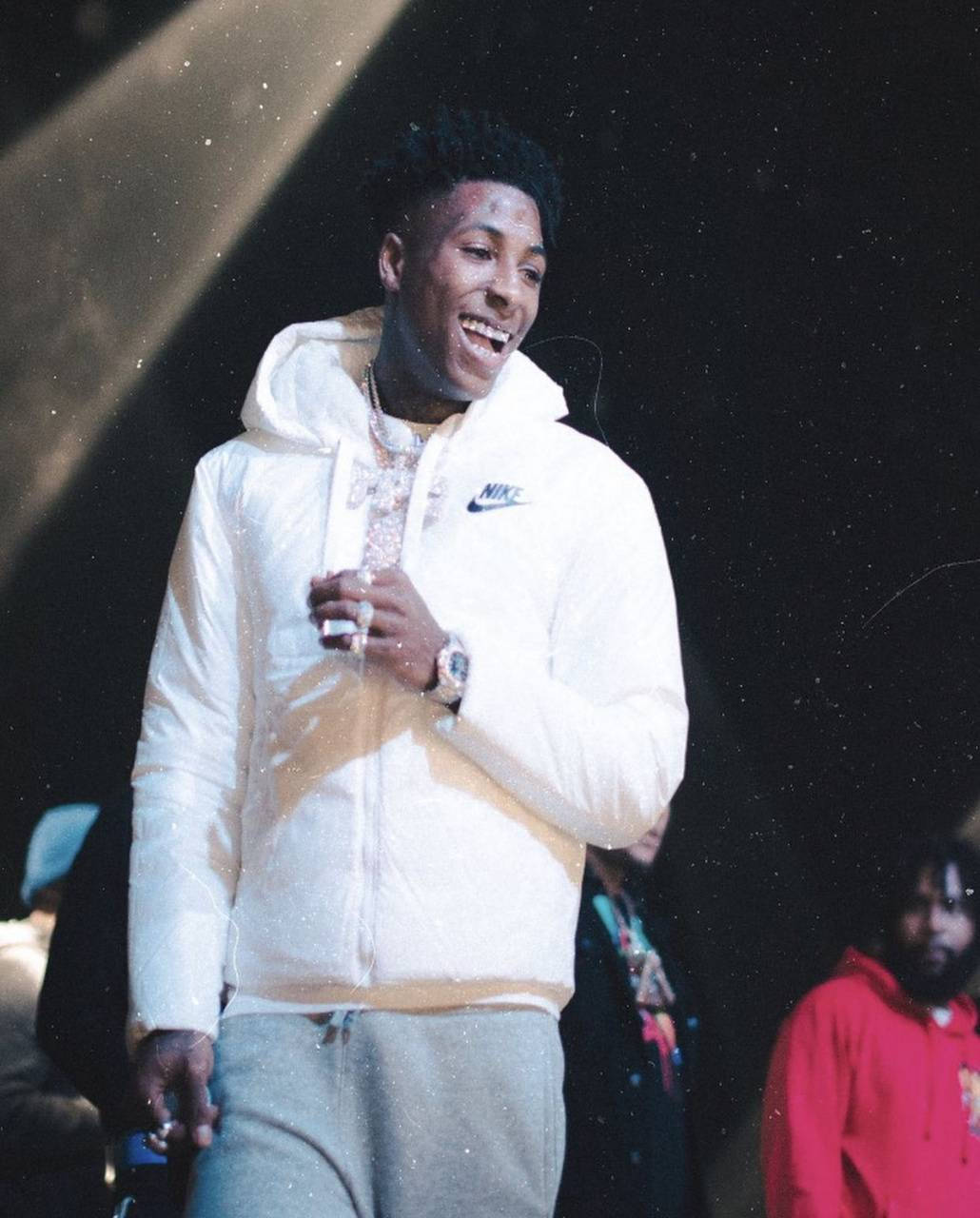 NBA Youngboy, white hoodie jacket, Nike hoodie, HD Phone Wallpaper