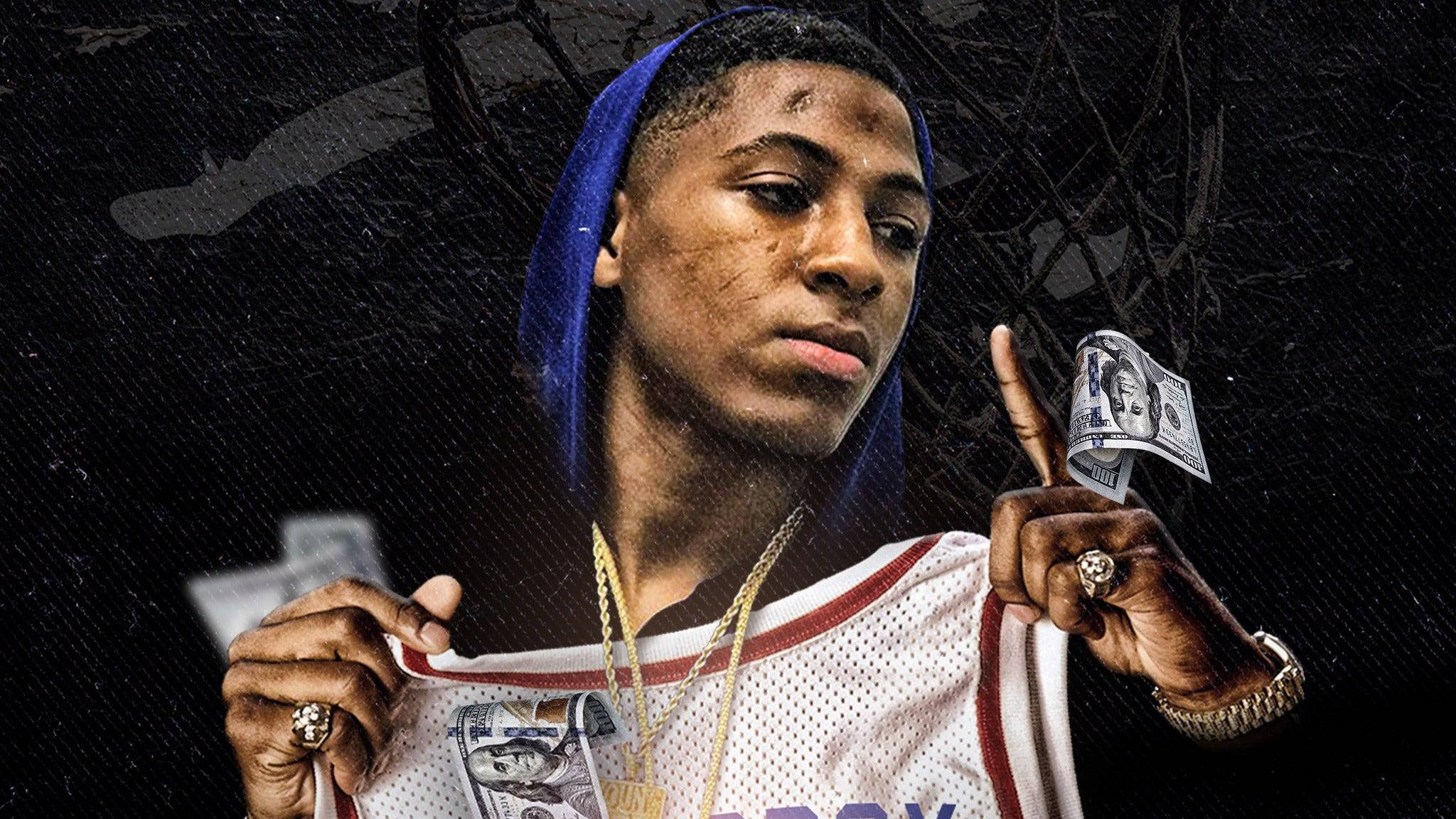 NBA Youngboy, blue hoodie, white jersey, Full HD Desktop Wallpaper