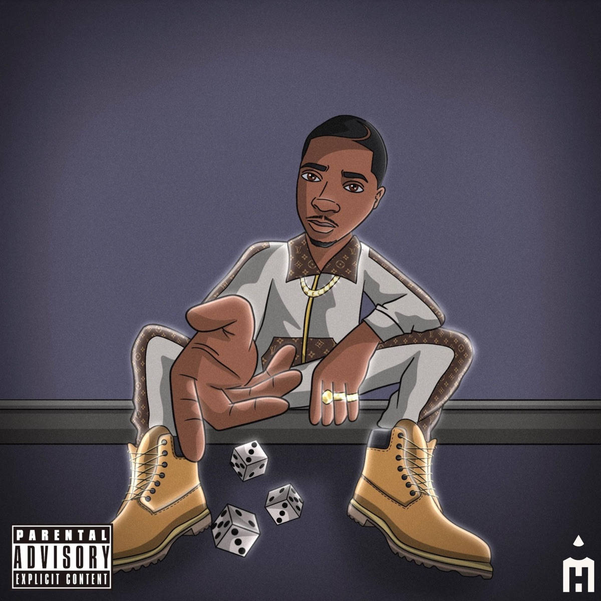 NBA Youngboy, cartoon, luxury gear, SD Desktop Wallpaper