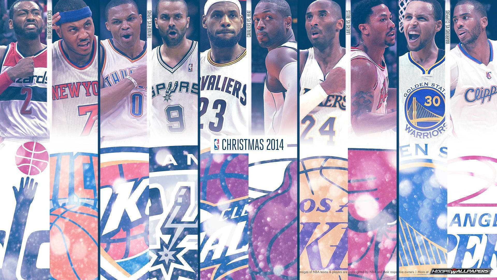 NBA, basketball players, team jerseys, Full HD Desktop Wallpaper
