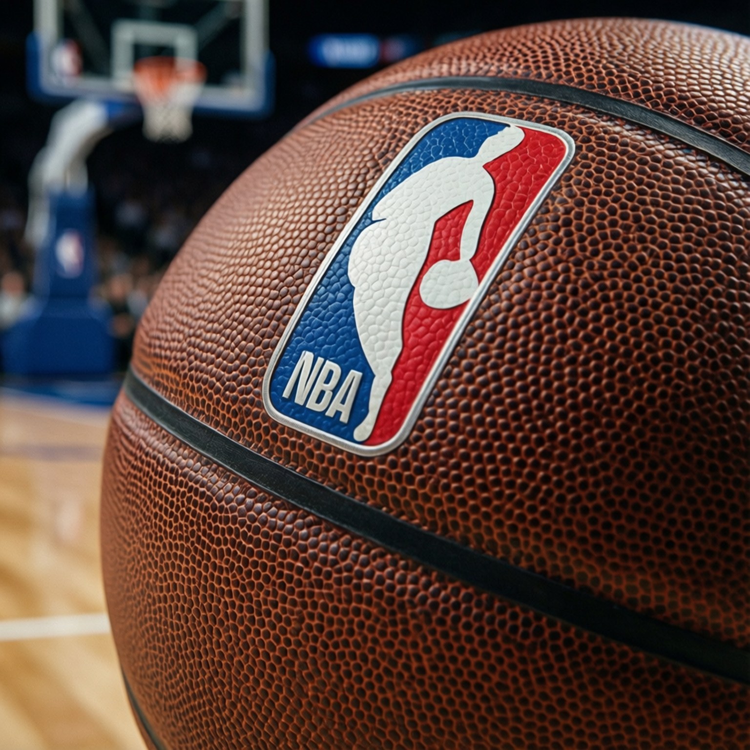 NBA, official logo, textured surface, HD Desktop Wallpaper