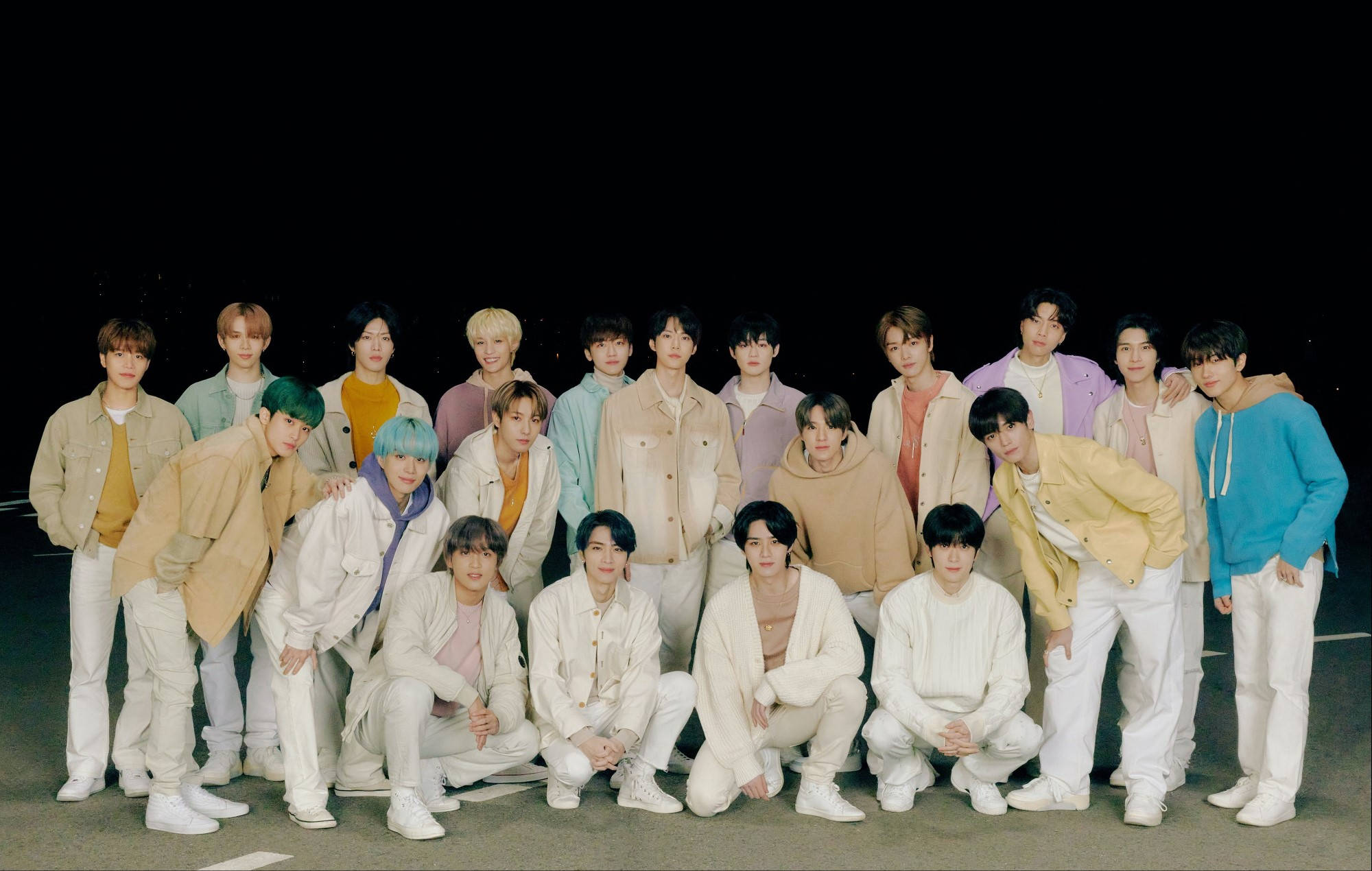 NCT 127, NCT 2021, pastel outfits, Full HD Desktop Wallpaper