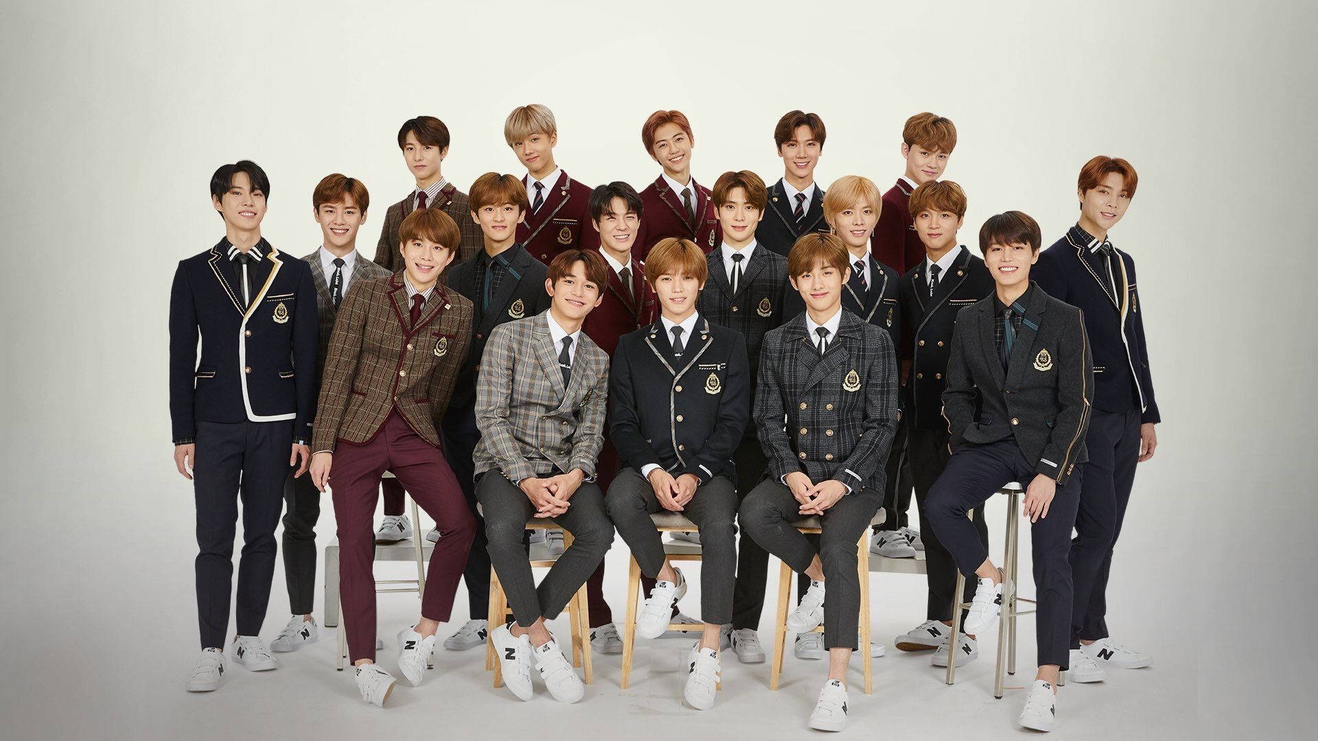 NCT 127, NCT 2018, school uniforms, Full HD Desktop Wallpaper