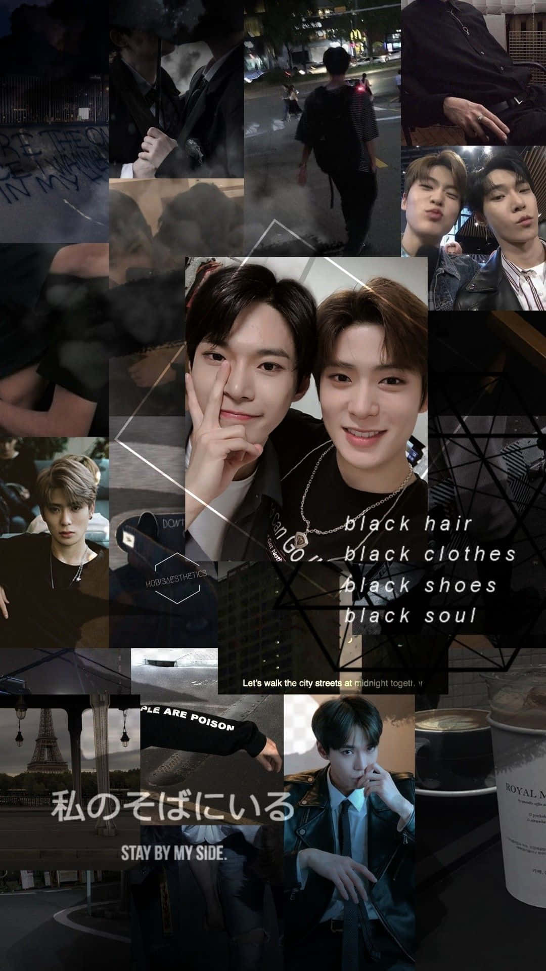 NCT Jaehyun, mobile collage, dark urban settings, Full HD Phone Wallpaper