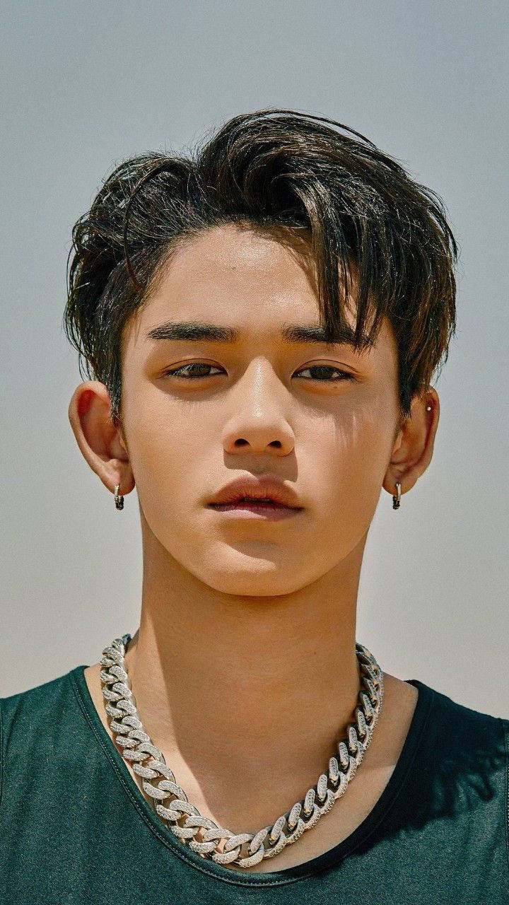 Nct Lucas, silver chain, dark hair, HD Phone Wallpaper