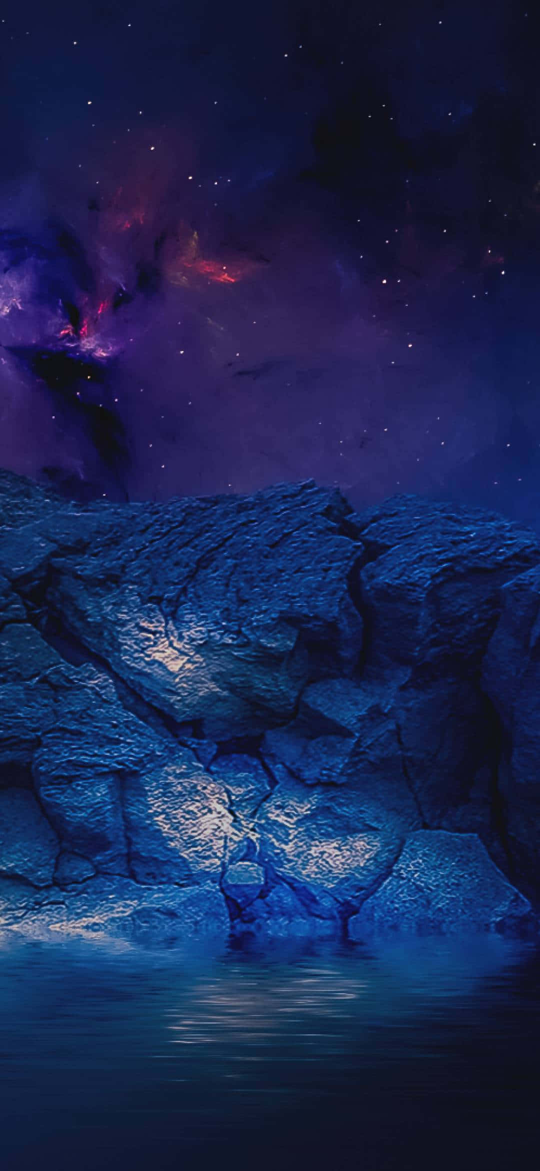 1080x2340, 4K, Purple Nebula, Full HD Phone Wallpaper