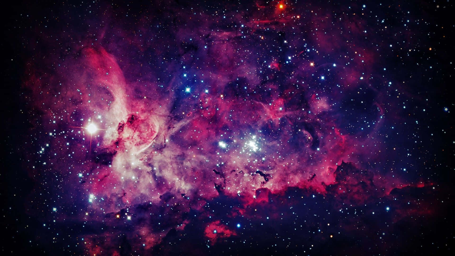 1920 x 1080, Nebula, magenta, Full HD Desktop Wallpaper